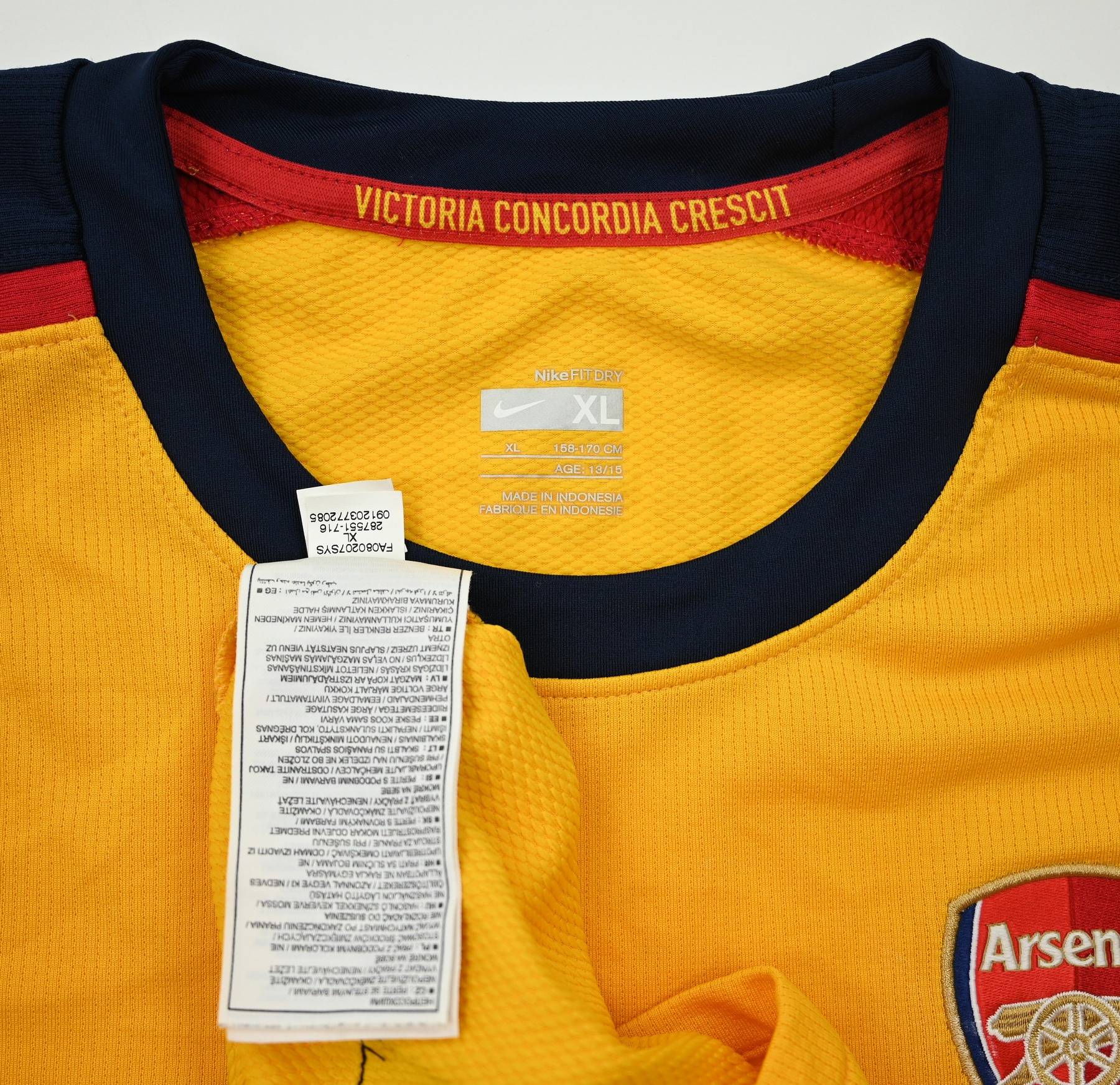 Arsenal 2008-09 Original Away Shirt (Very Good) XL Football shirt