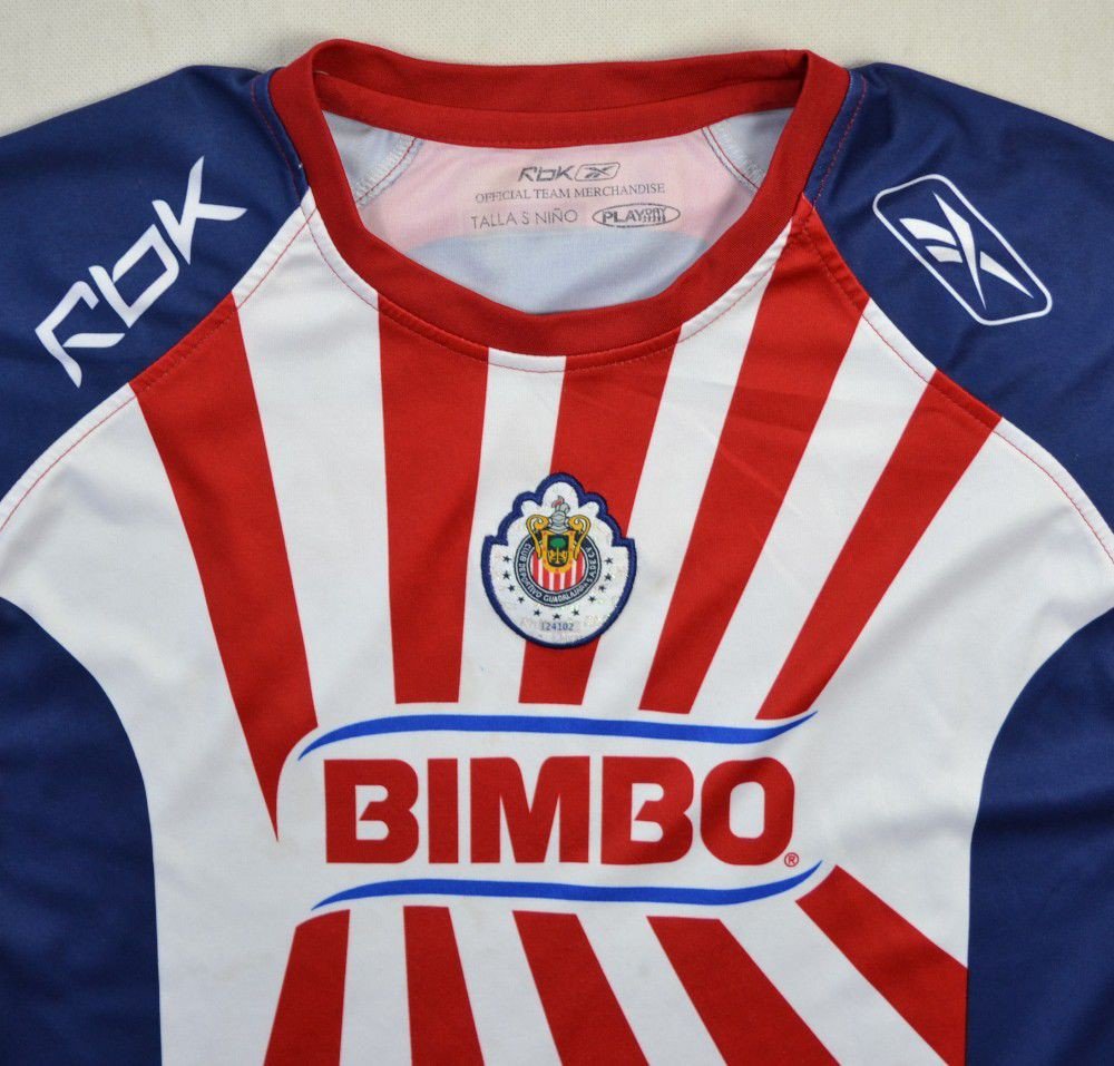 Soccer Club Deportivo Guadalajara Jersey Shirt Bimbo Toyota 