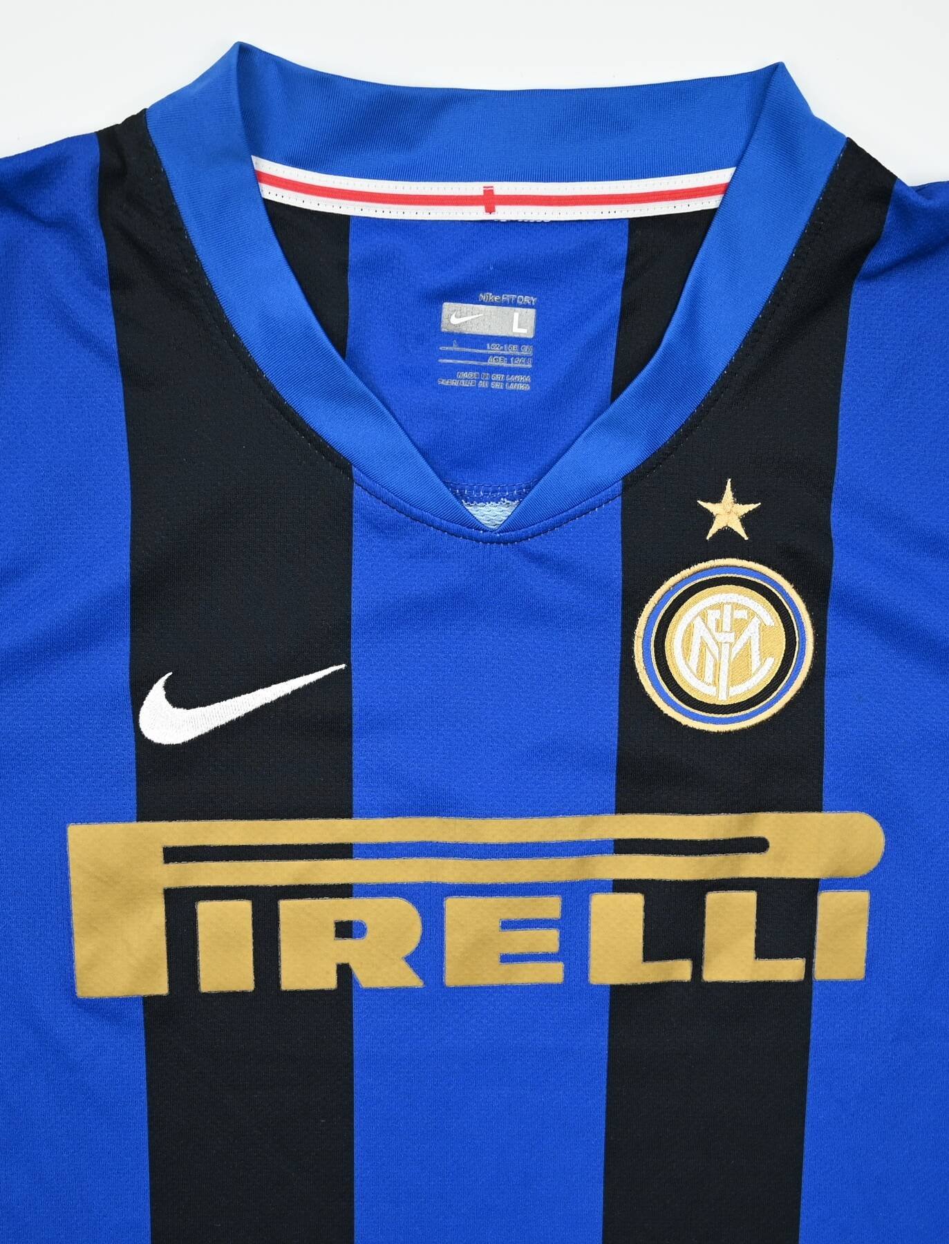 2008-09 INTER MILAN SHIRT L. BOYS Football / Soccer \ European Clubs ...