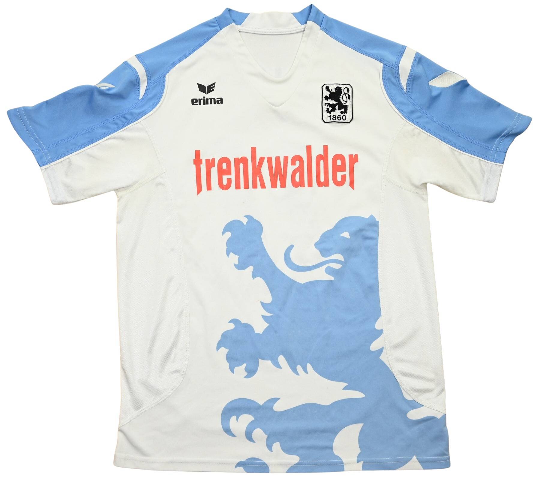 2009/10 TSV 1860 Munchen Germany Football Shirt Erima 'S' Away Long Sleev  Jersey