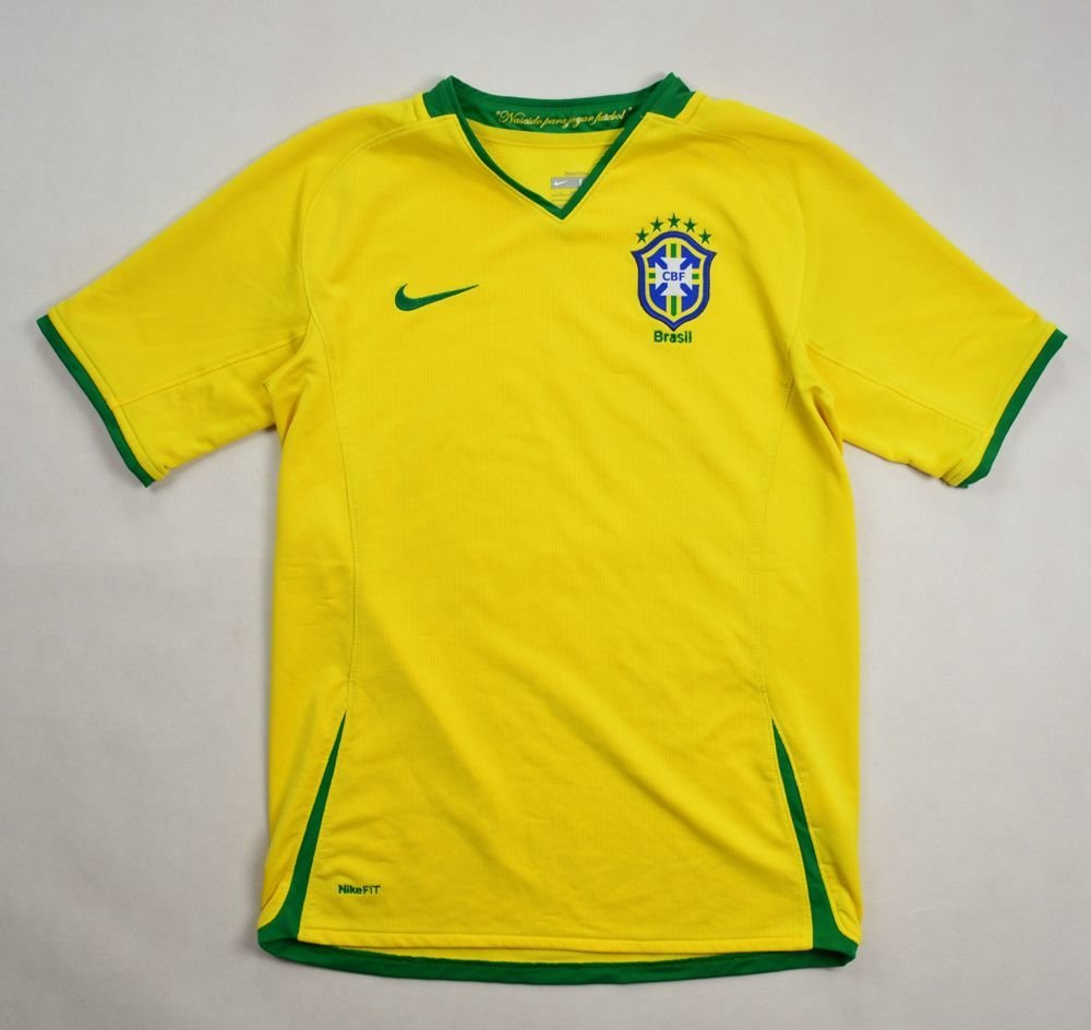 Brazil 2006-08 Home Shirt Ronaldinho #10 (Very Good) M