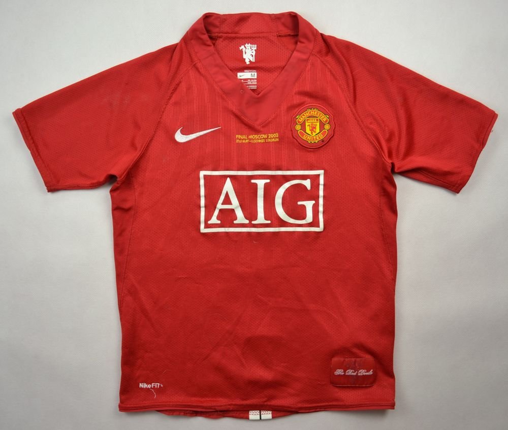 2008 MANCHESTER UNITED *BERBATOV* CL FINAL SHIRT M. BOYS 140-152 CM ...