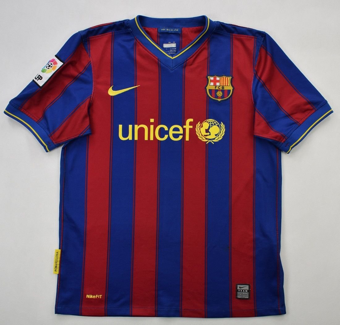 2009-10 FC BARCELONA SHIRT L. BOYS Football / Soccer \ European Clubs ...