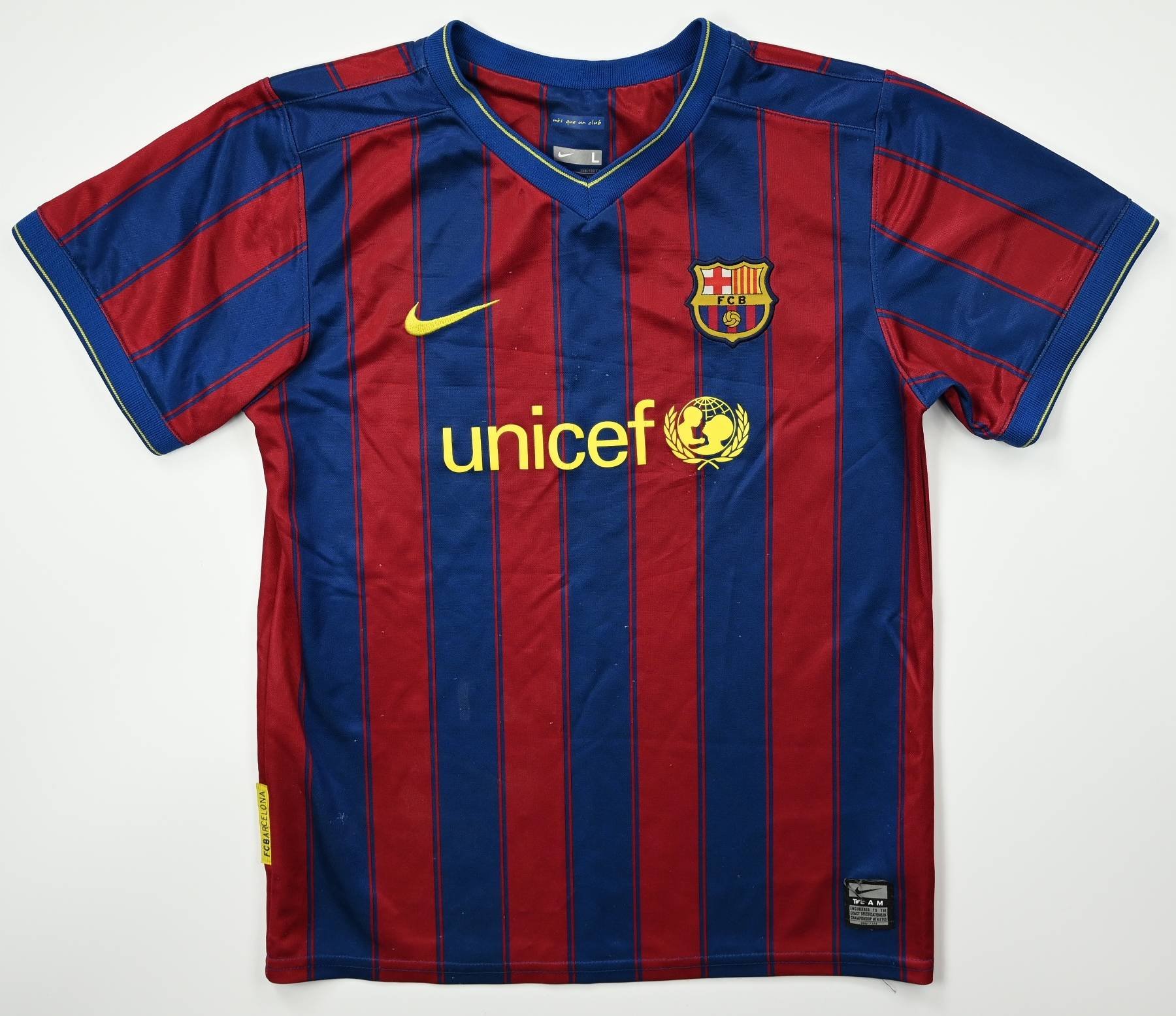 2009-10 FC BARCELONA SHIRT L. BOYS Football / Soccer \ European Clubs ...