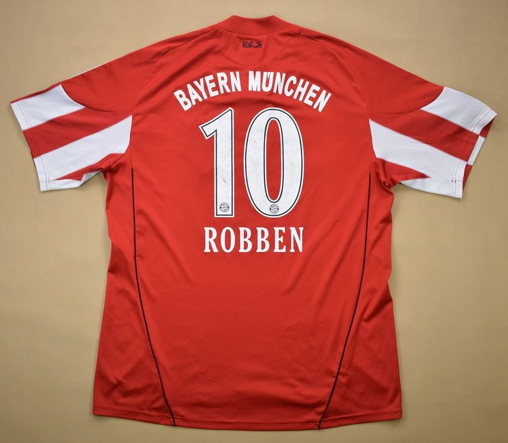 nachtmerrie roze versnelling 2010-11 BAYERN MUNCHEN *ROBBEN* SHIRT XL Football / Soccer \ German Clubs \  Bayern Munchen | Classic-Shirts.com