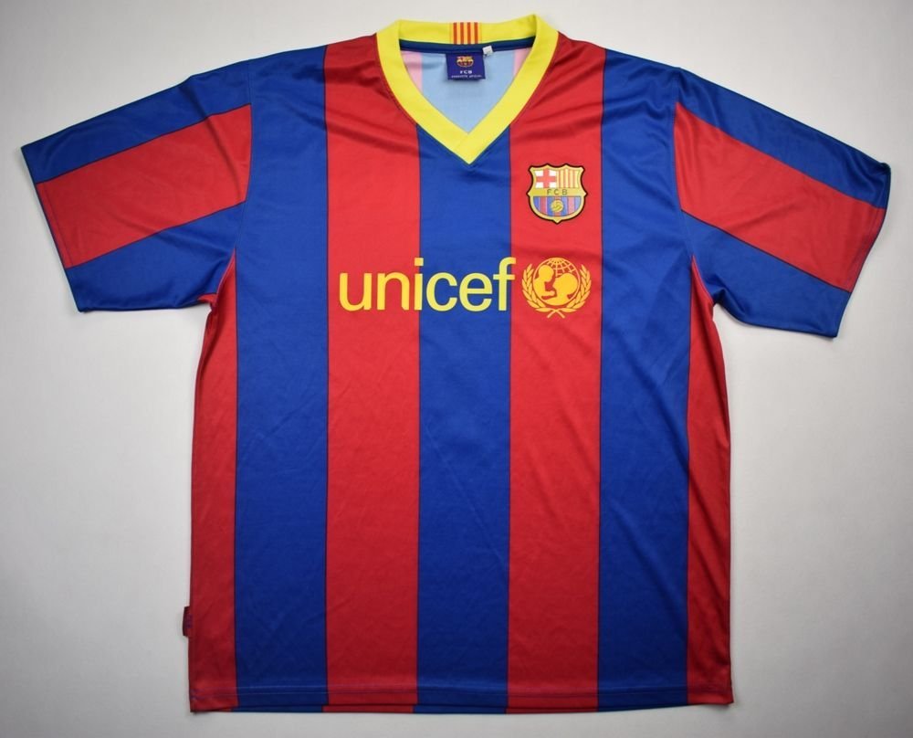 2010-11 FC BARCELONA *DAVID VILLA* SHIRT XL Football / Soccer ...