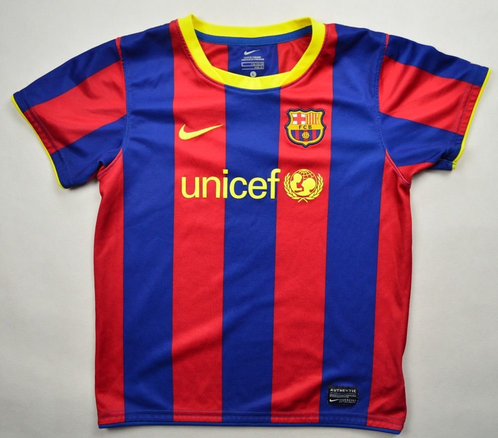 10 11 Fc Barcelona Shirt L Boys 116 122 Cm Football Soccer European Clubs Spanish Clubs Fc Barcelona Classic Shirts Com