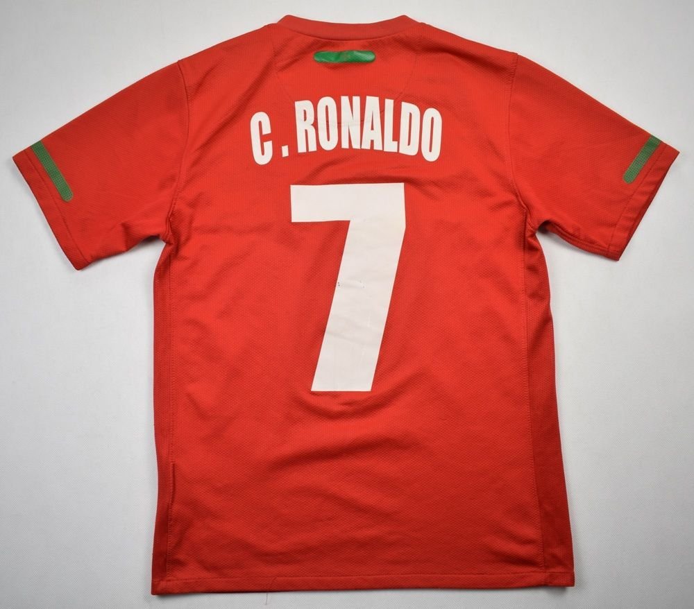 2010 11 Portugal Cronaldo Shirt L Boys 150 160 Cm Football Soccer