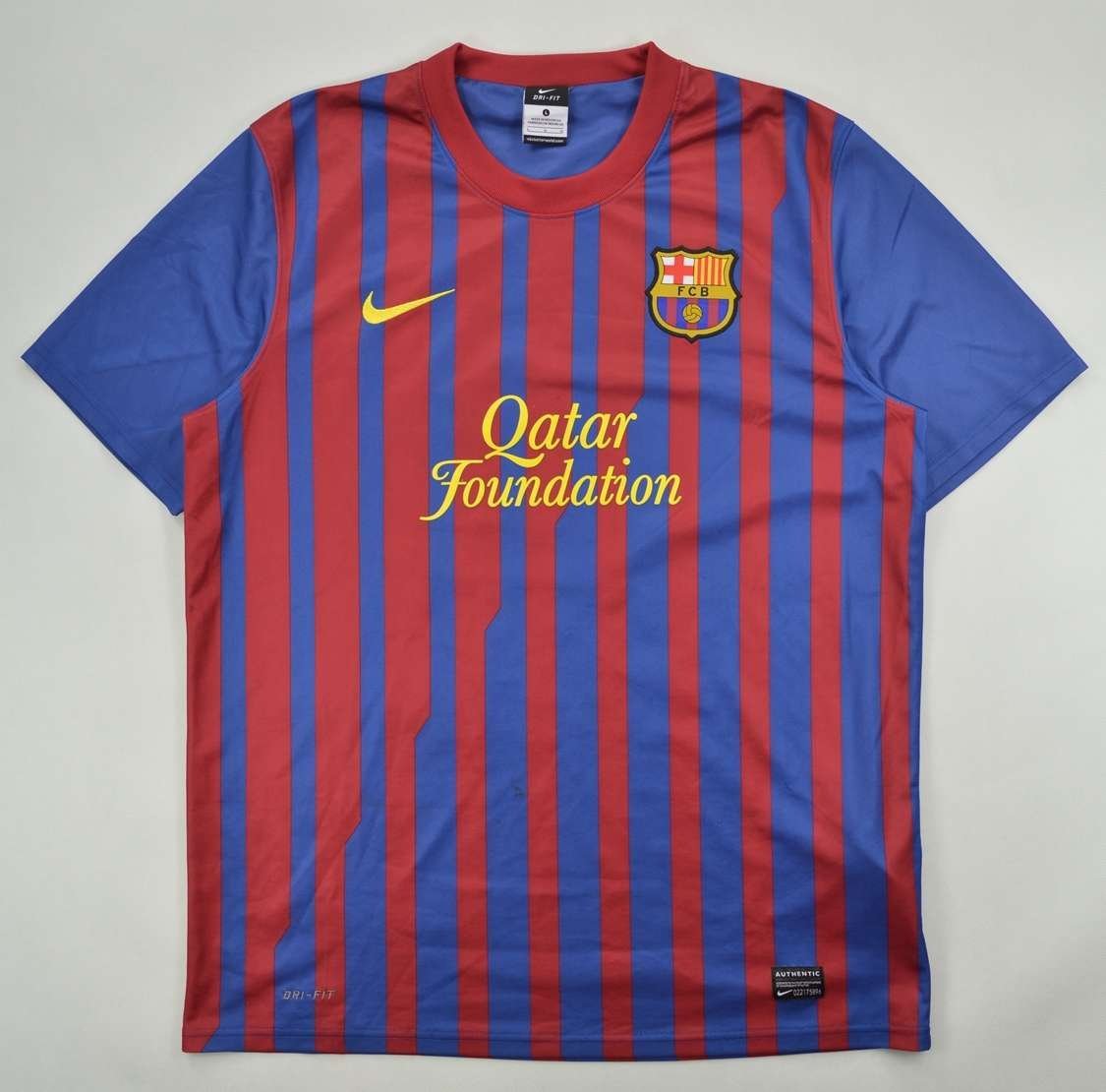 2011-12 FC BARCELONA *MESSI* BASIC SHIRT L Football / Soccer \ European ...