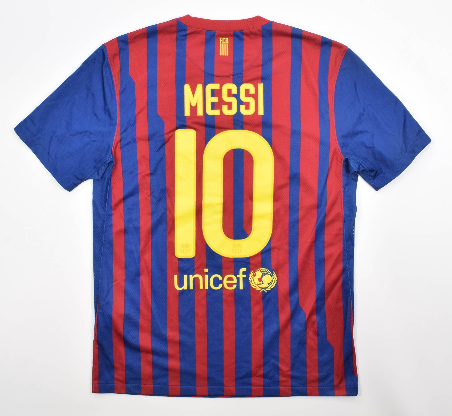 BARCELONA 2011 2012 HOME FOOTBALL SHIRT JERSEY MESSI # 10 NIKE 419877-486