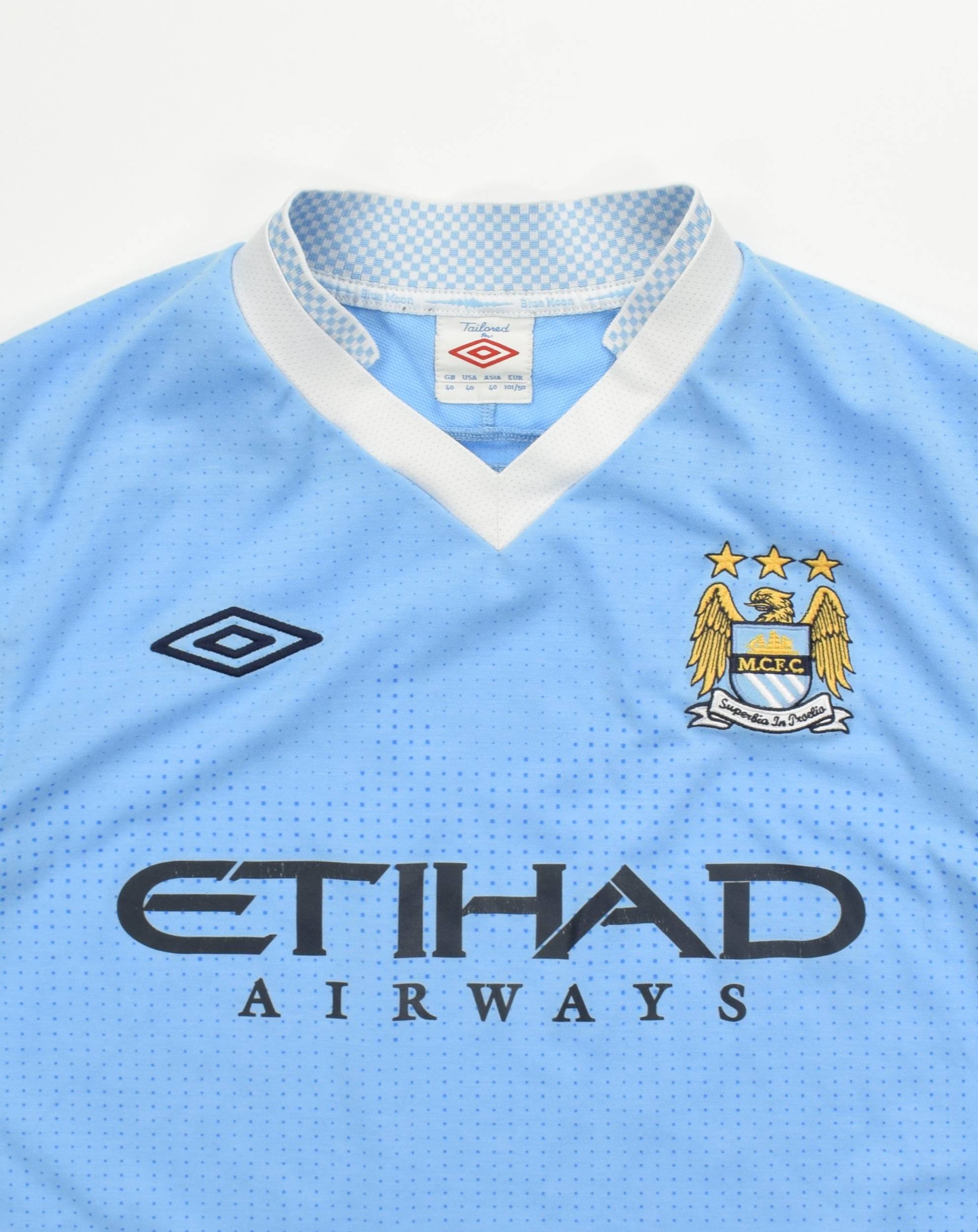 22.00 - Manchester City Jersey 11/12 History Retro Football Kits 2011 2012  Soccer Team Shirt 