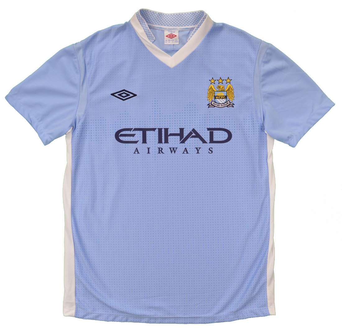 Puma Men's Manchester City 2023/24 Authentic Home Jersey Light Blue/White, L