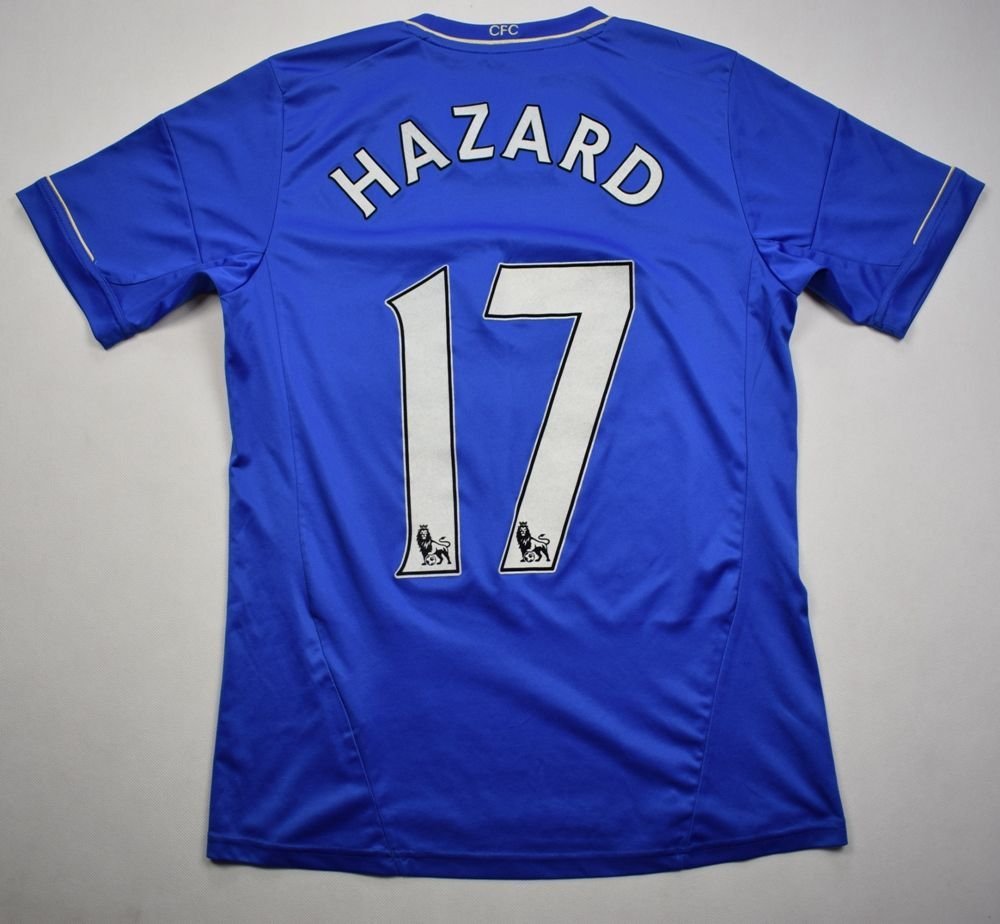 2012-13 CHELSEA LONDON *HAZARD* SHIRT XL. BOYS 170 CM Football / Soccer ...