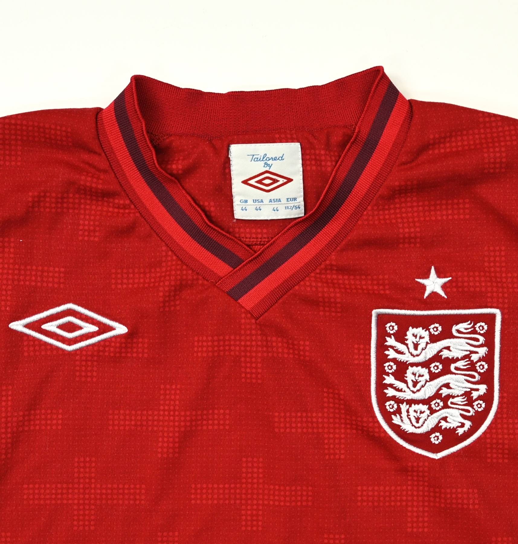 2012 13 ENGLAND HOME FOOTBALL SHIRT - L –