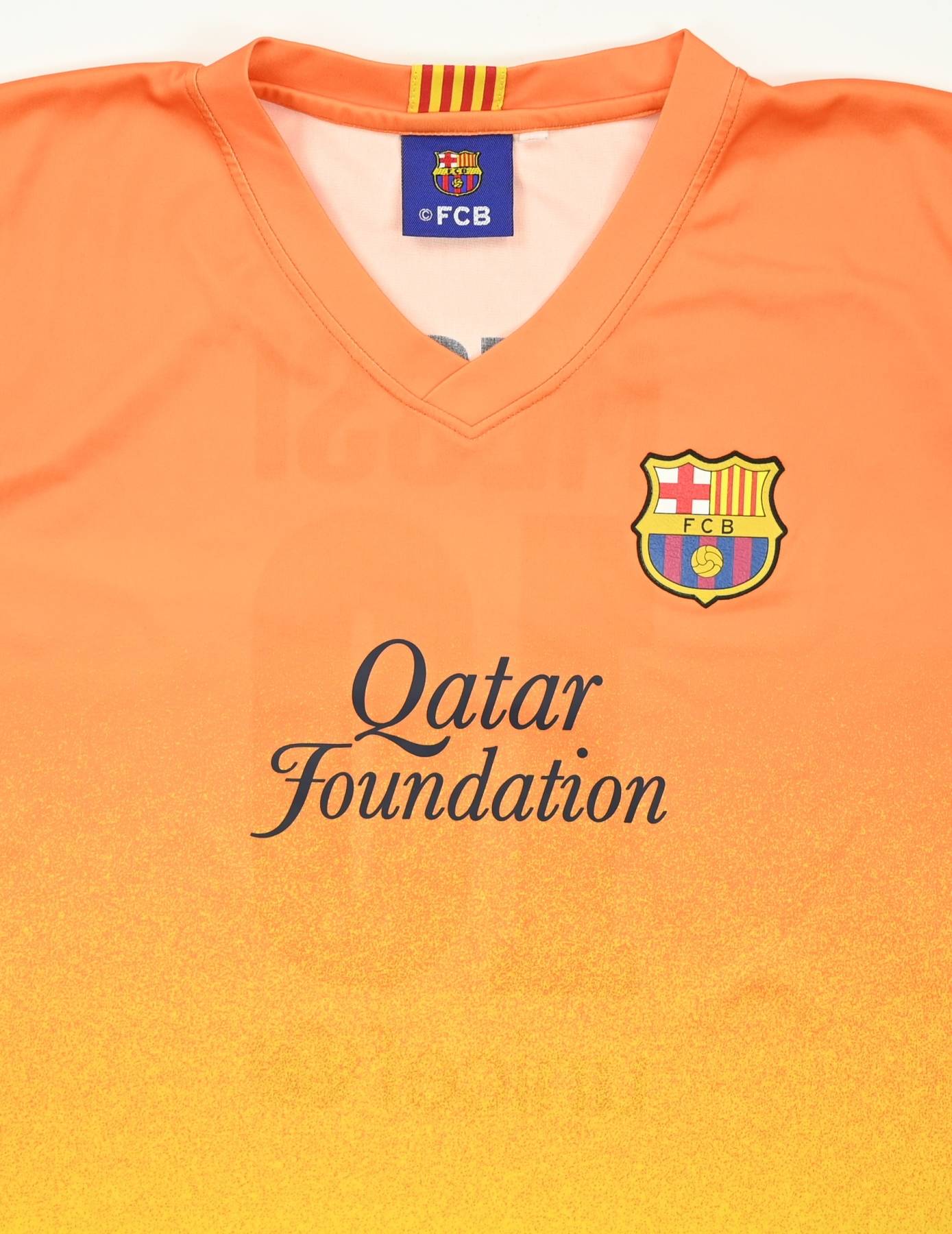 FC Barcelona 2012 - 2013 Away Jersey Nike Orange Shirt Size Boys L Football  Kit