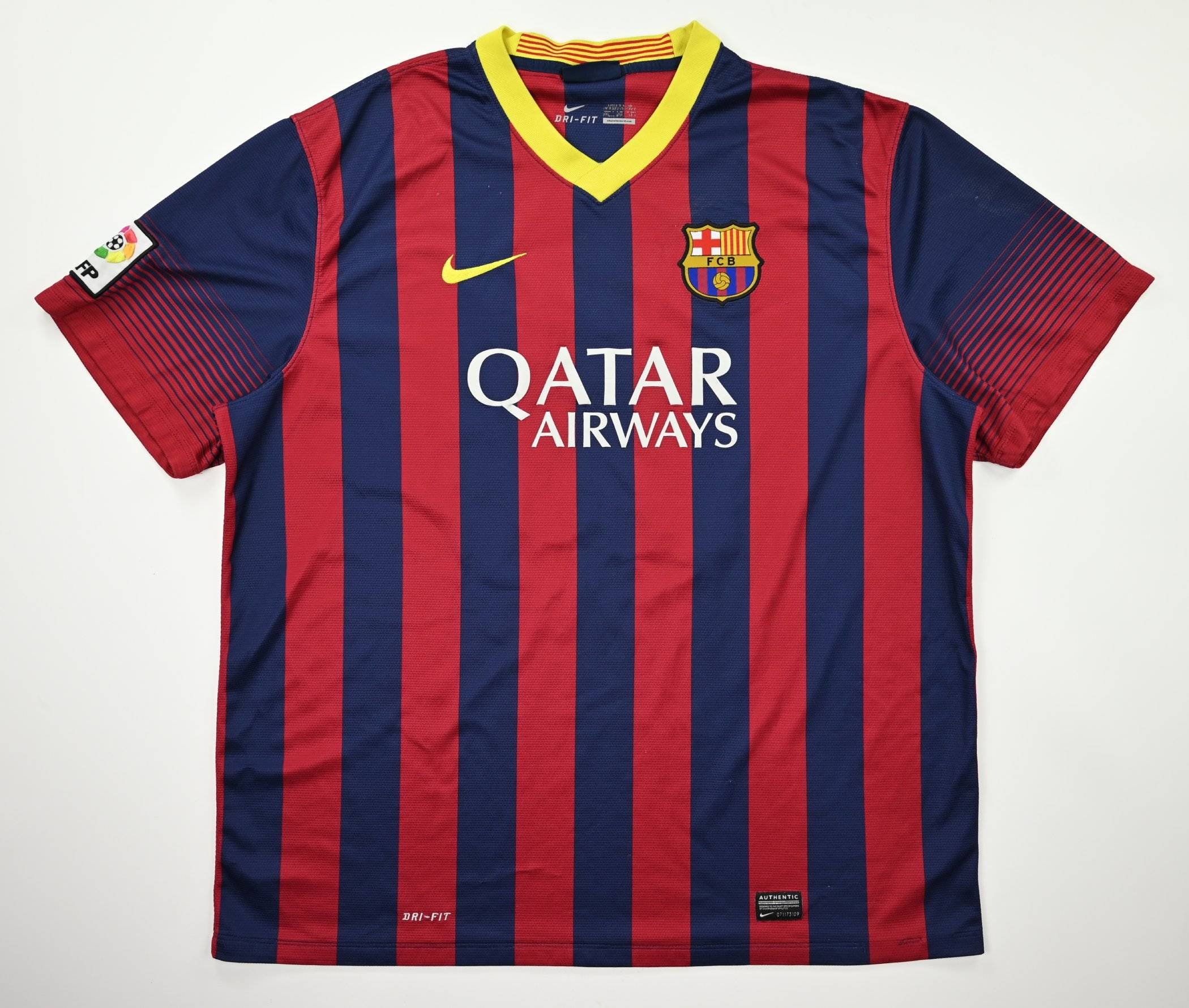 2013-14 FC BARCELONA *MESSI* SHIRT XXL Football / Soccer \ European ...