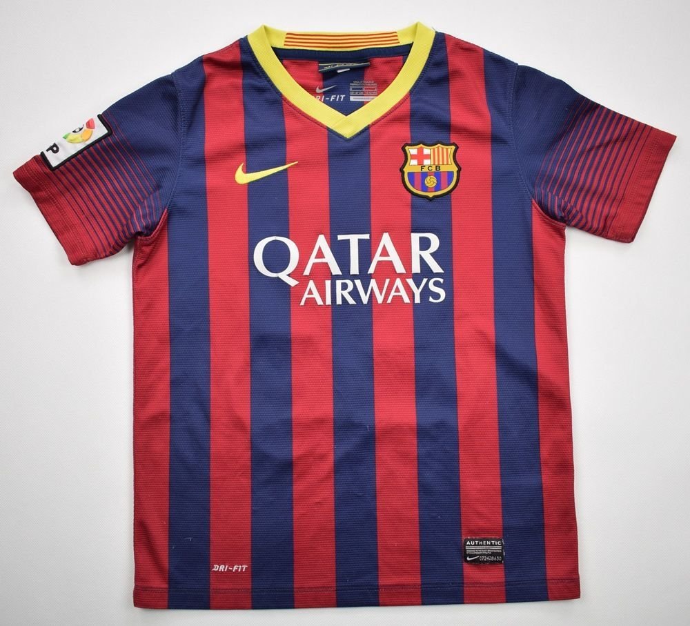 2013-14 FC BARCELONA *NEYMAR JR* SHIRT M. BOYS Football / Soccer ...