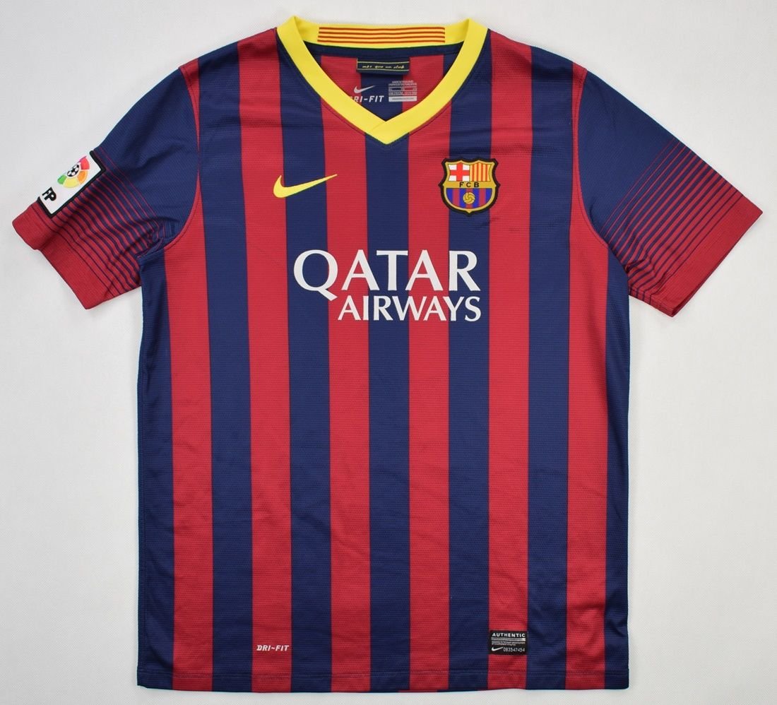 benzine Verbinding elektrode 2013-14 FC BARCELONA SHIRT XL. BOYS Football / Soccer \ European Clubs \  Spanish Clubs \ FC Barcelona | Classic-Shirts.com