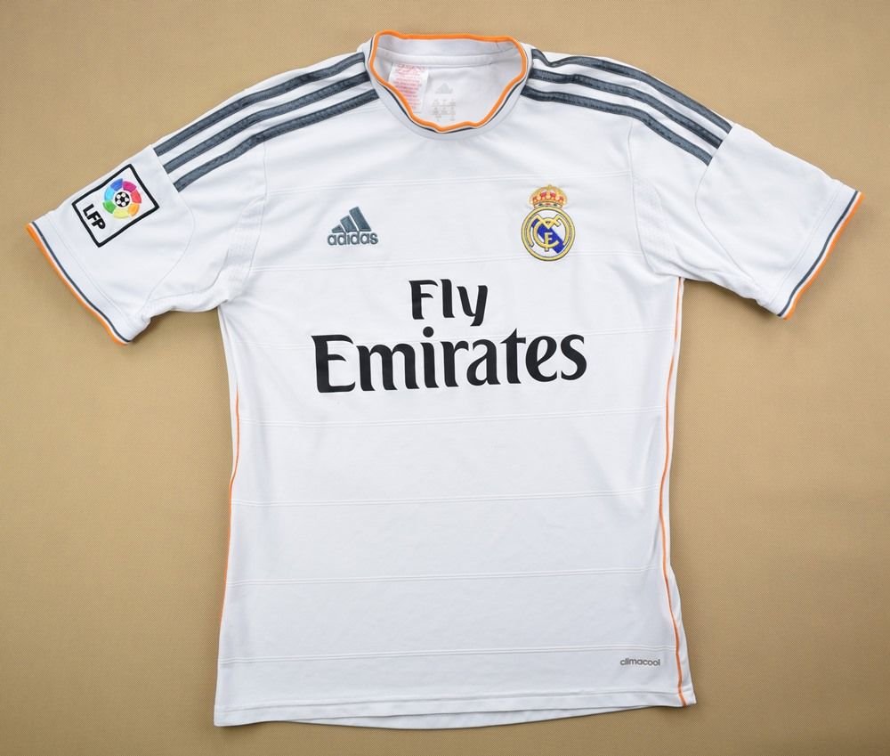 universiteitsstudent Neerwaarts Ontkennen 2013-14 REAL MADRID SHIRT L. BOYS Football / Soccer \ European Clubs \  Spanish Clubs \ Real Madrid | Classic-Shirts.com