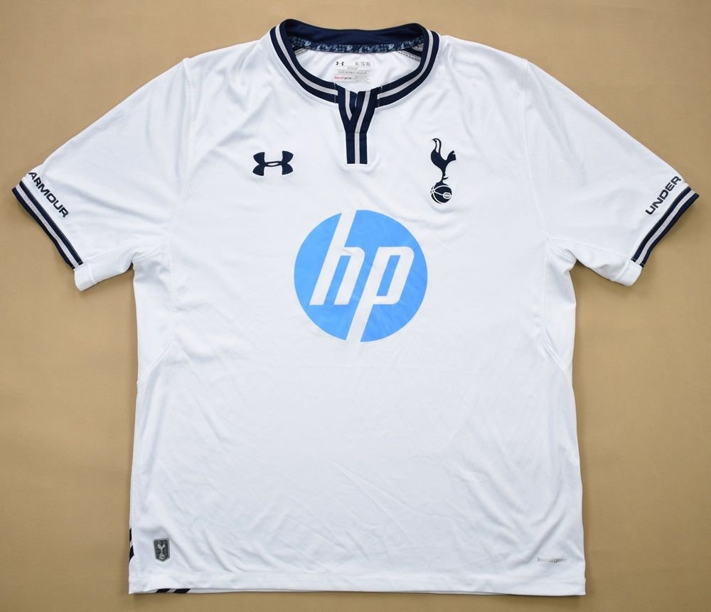 ENGLISH PREMIER TOTTENHAM HOTSPUR 2013-2014 6TH PLACE EPL HOME UNDER AMOUR  JERSEY SHIRT XL/ STYLE # 1238384 SOLD OUT!