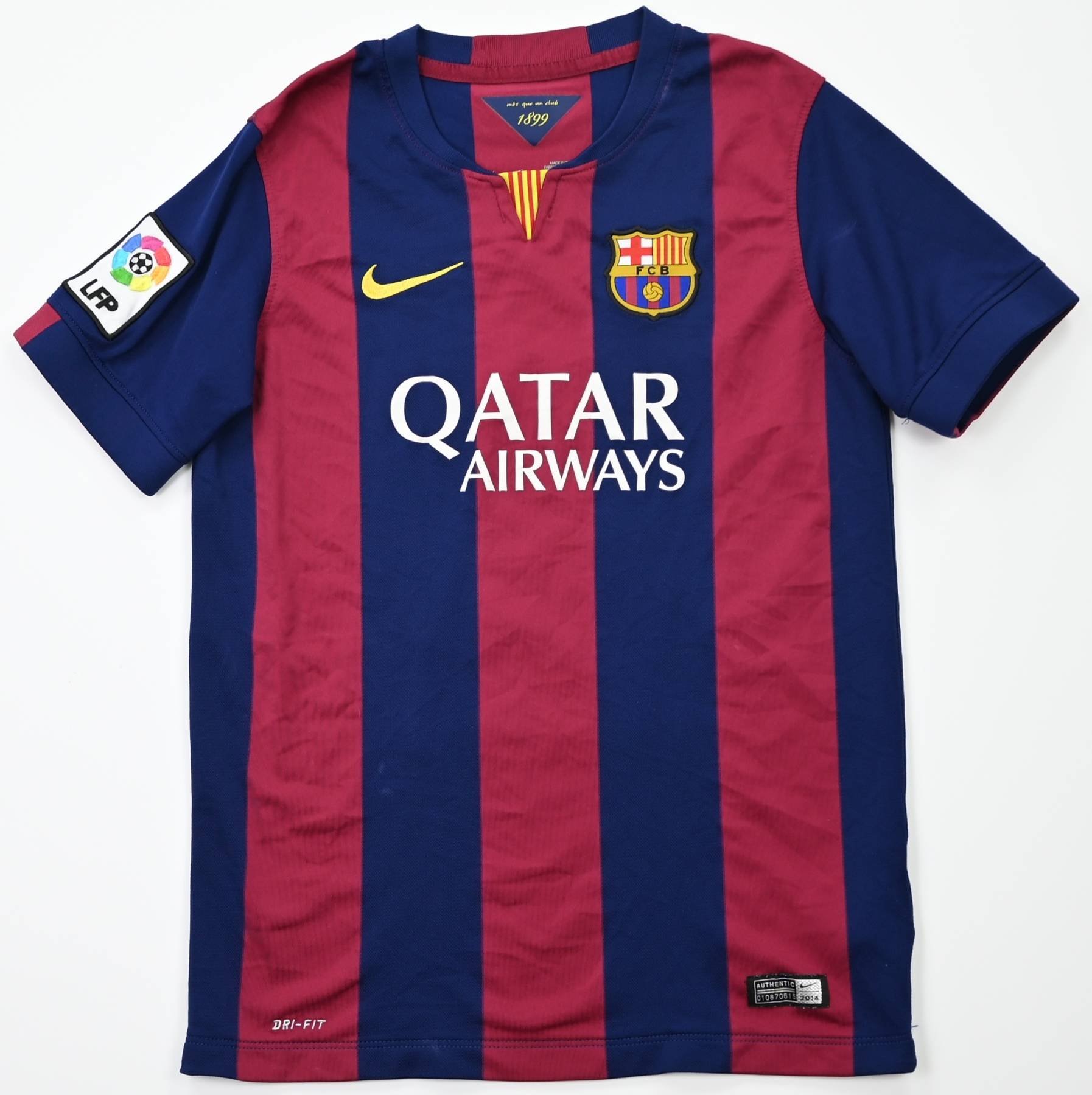 2014-15 Fc Barcelona *messi* Shirt L. Boys Football   Soccer \ European 