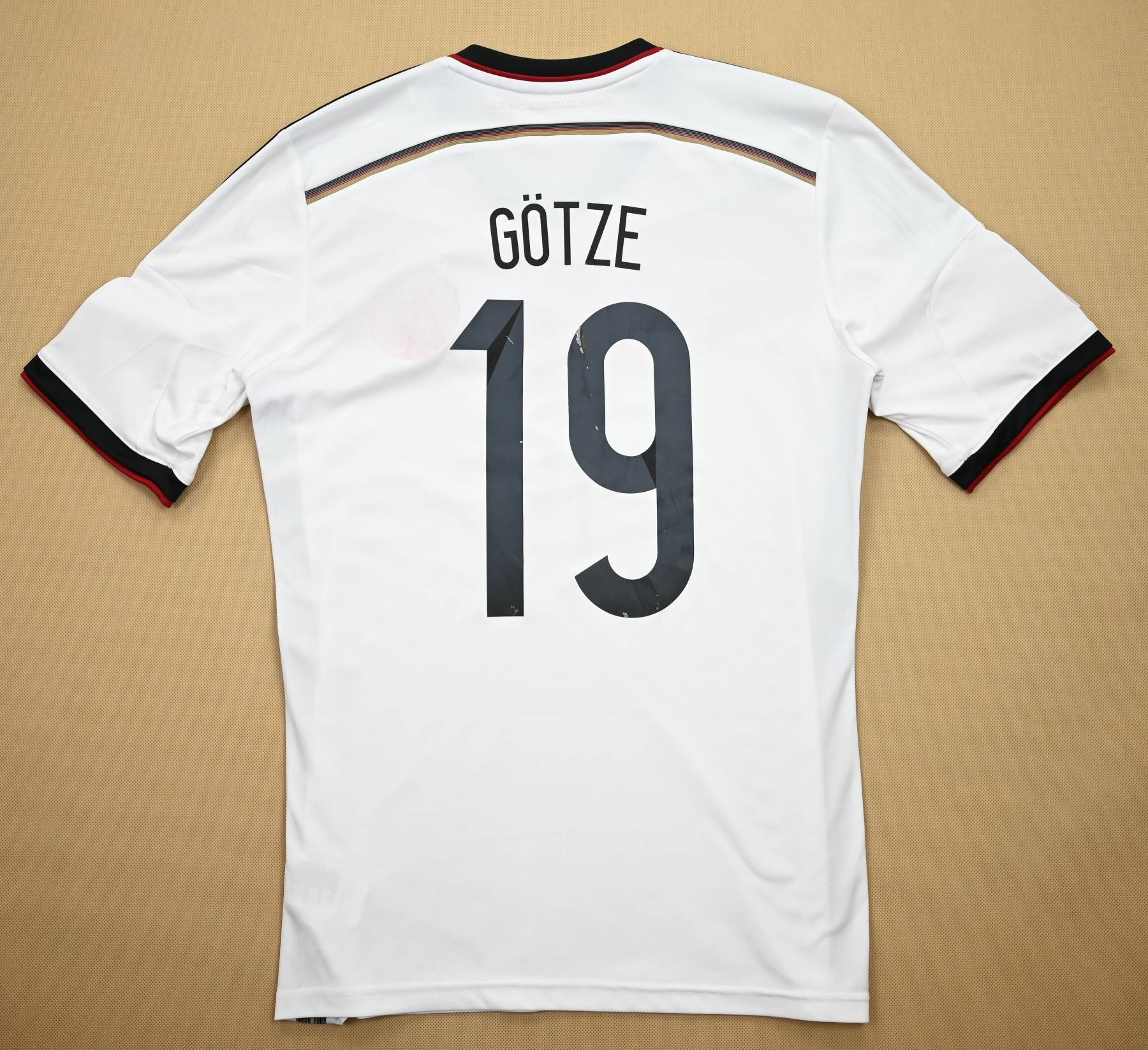 Germany Soccer Jersey Football Shirt #19 Gotze 100% Original 2014/2015 Away