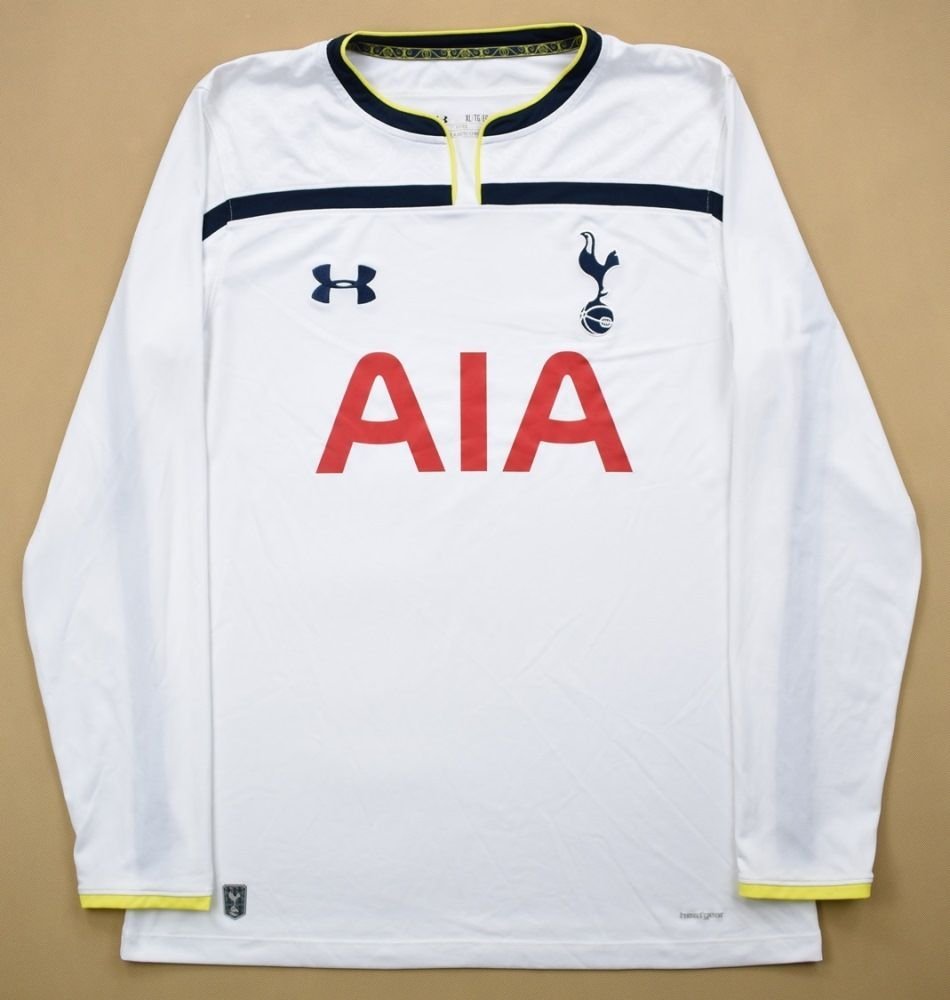 2014-15 TOTTENHAM HOTSPUR LONGSLEEVE SHIRT XL Football / Soccer ...