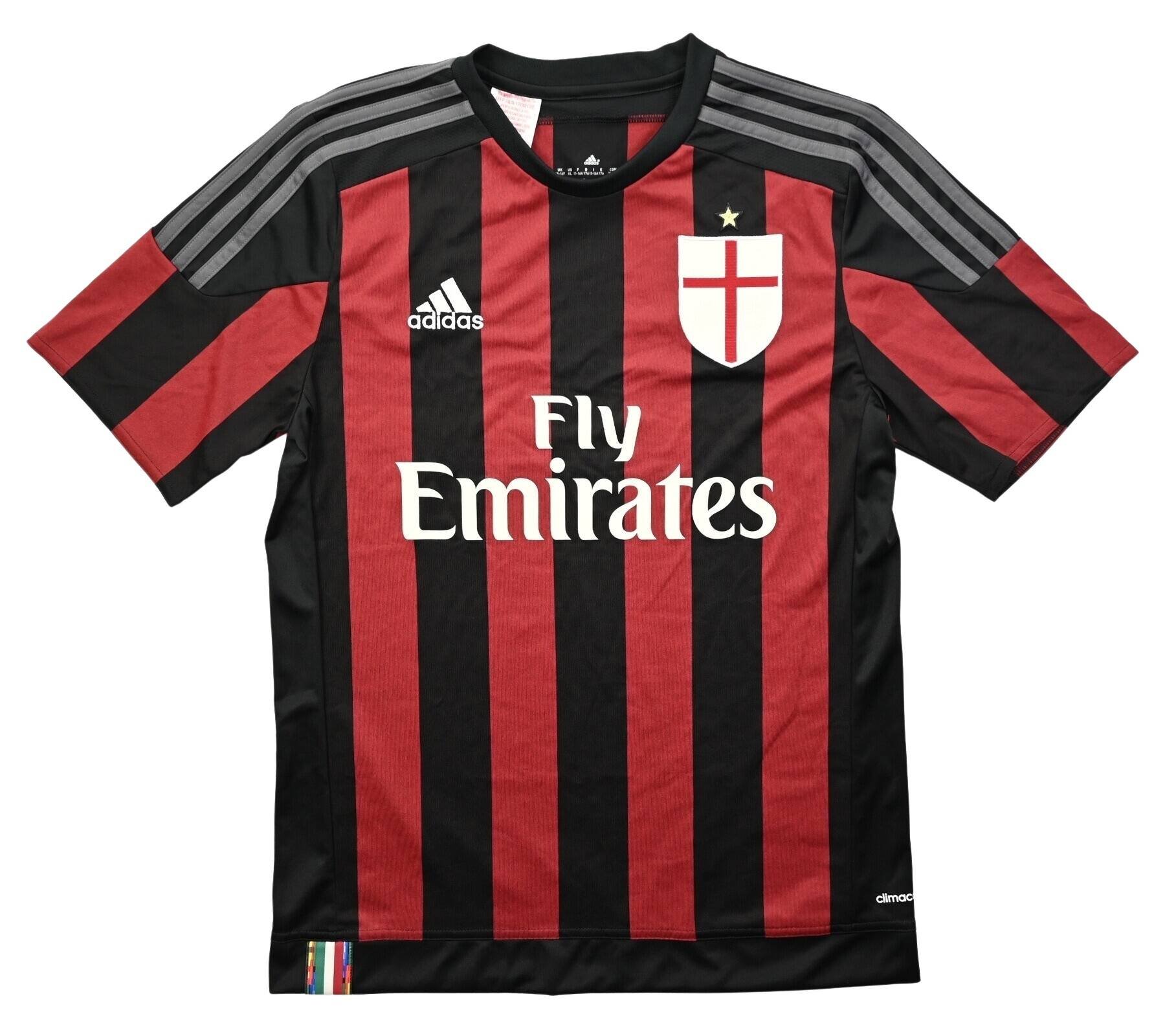 2015-16 AC MILAN SHIRT XL. BOYS Football / Soccer \ European Clubs ...