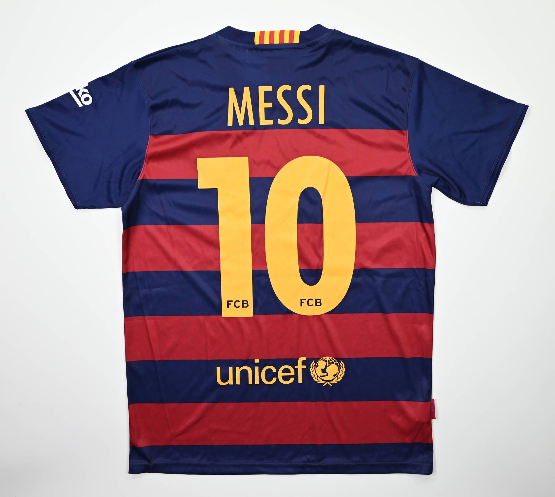 LIONEL MESSI Signed 2015-16 FC Barcelona Home Shirt Jer