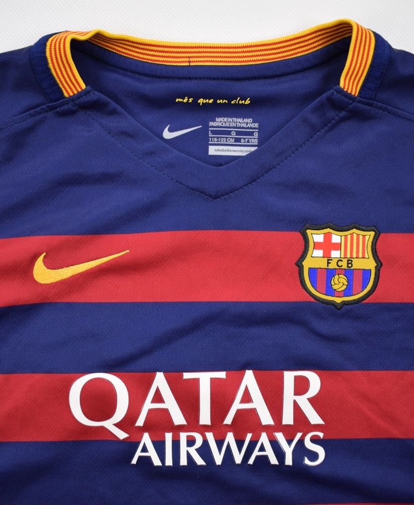 2015 16 Fc Barcelona Shirt L Boys Football Soccer European Clubs Spanish Clubs Fc Barcelona Classic Shirts Com