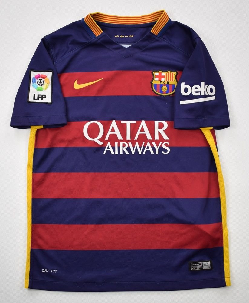 15 16 Fc Barcelona Shirt M Boys Football Soccer European Clubs Spanish Clubs Fc Barcelona Classic Shirts Com