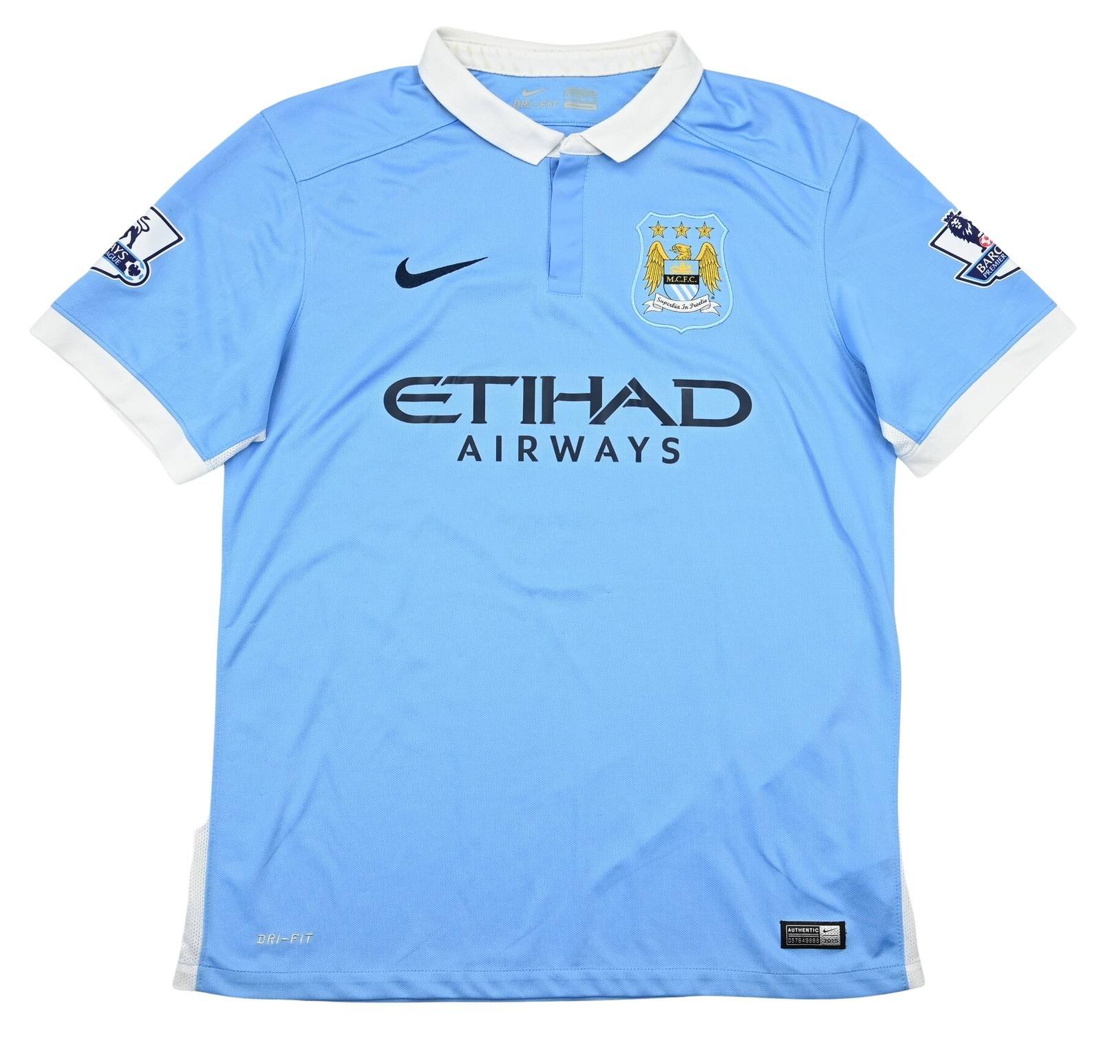 2015-16 MANCHESTER CITY *KOMPANY* SHIRT L Football / Soccer \ Premier ...