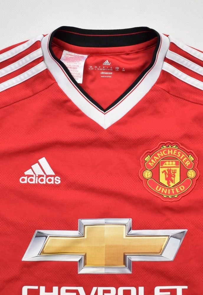 2015-16 MANCHESTER UNITED SHIRT L. BOYS 164 CM Football / Soccer ...