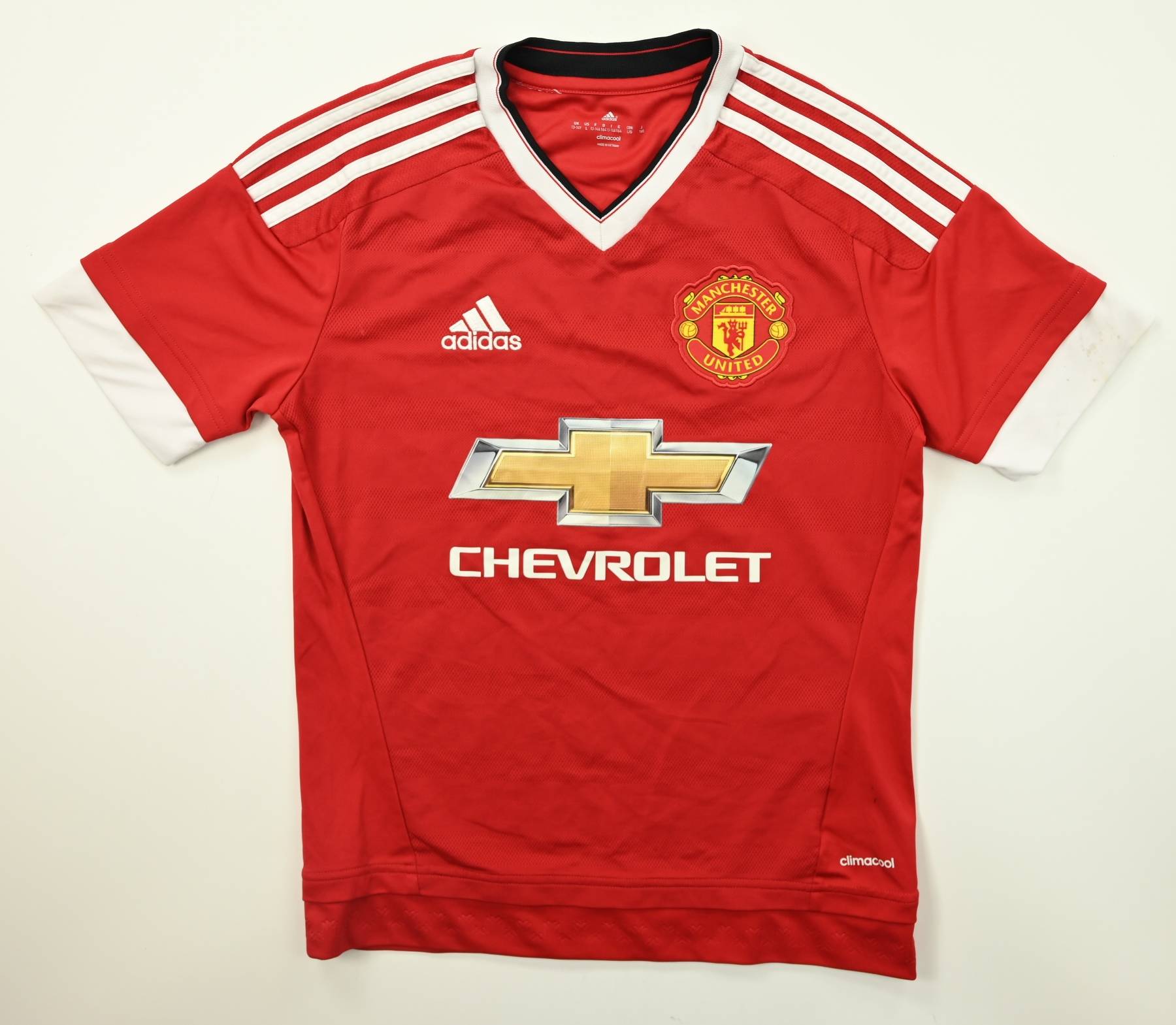 2015-16 MANCHESTER UNITED SHIRT L. BOYS Football / Soccer \ Premier ...