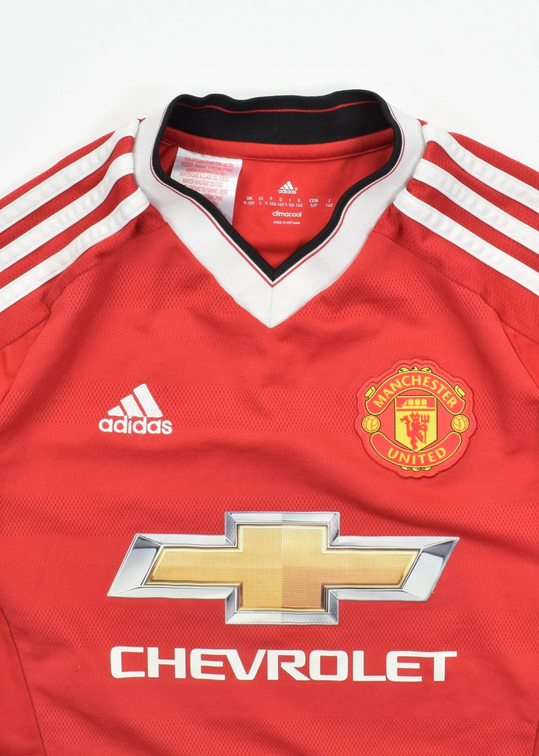 2015-16 MANCHESTER UNITED SHIRT S. BOYS Football / Soccer \ Premier ...