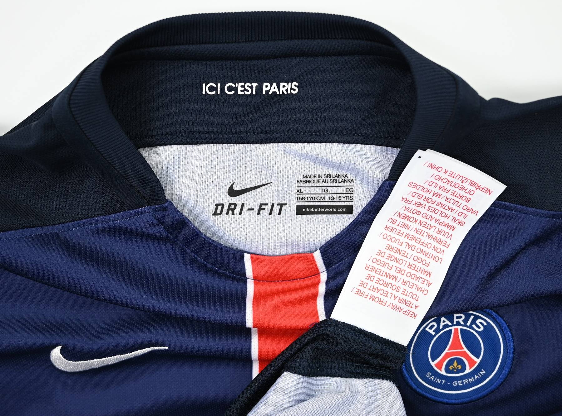 2015-16 PARIS SAINT-GERMAIN SHIRT XL. BOYS Football / Soccer \ European ...