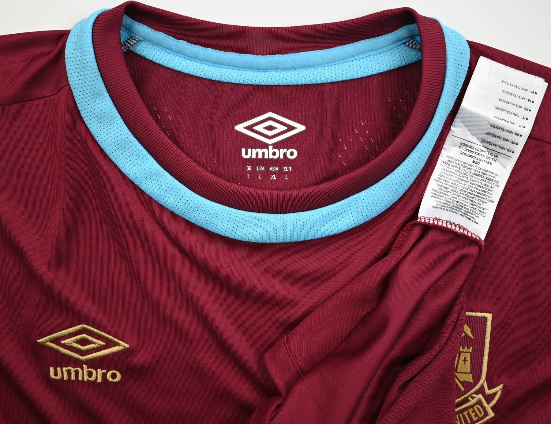 2015 16 West Ham United Shirt L Football Soccer Premier League West Ham United Classic 8464