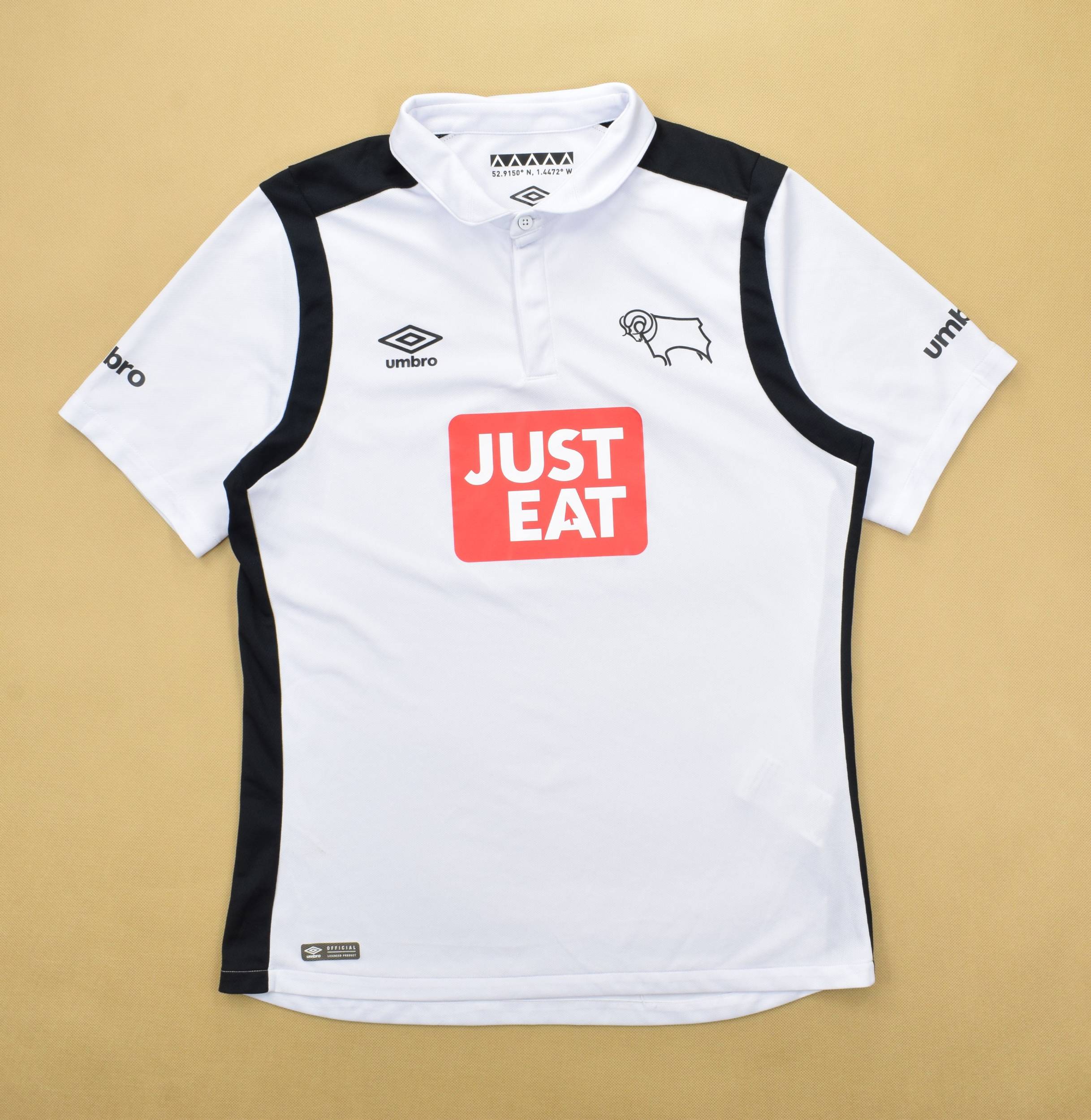 Derby County FC 2016/17 Umbro Home Kit - FOOTBALL FASHION