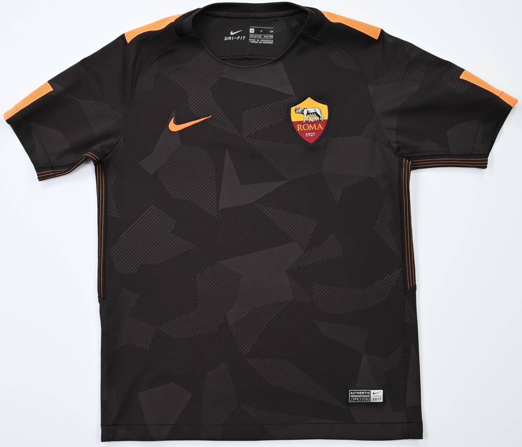 2017-18 As Roma Shirt S. Boys Football   Soccer \ European Clubs 