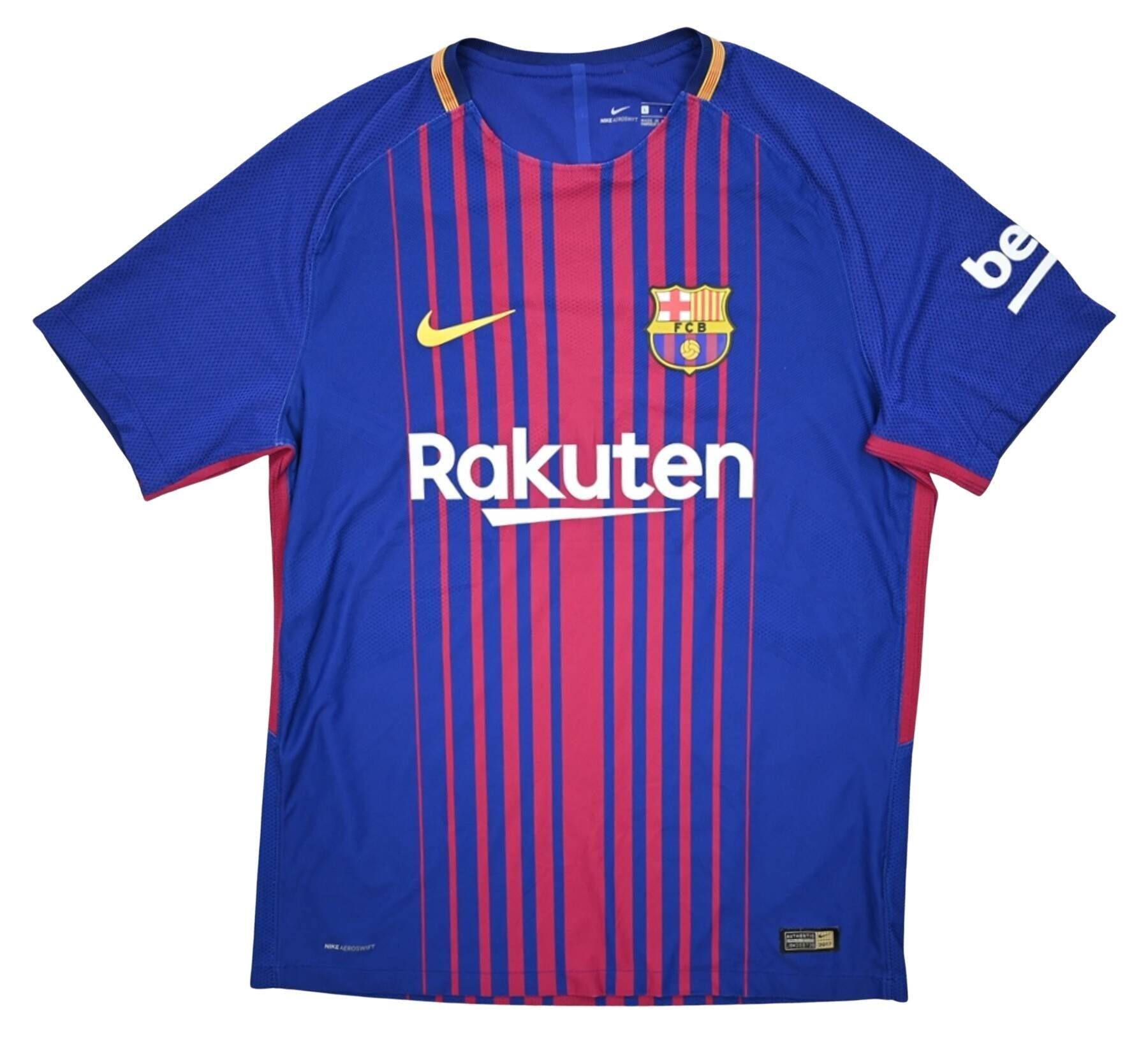 2017-18 FC BARCELONA AEROSWIFT PLAYER ISSUE SHIRT L Football / Soccer ...