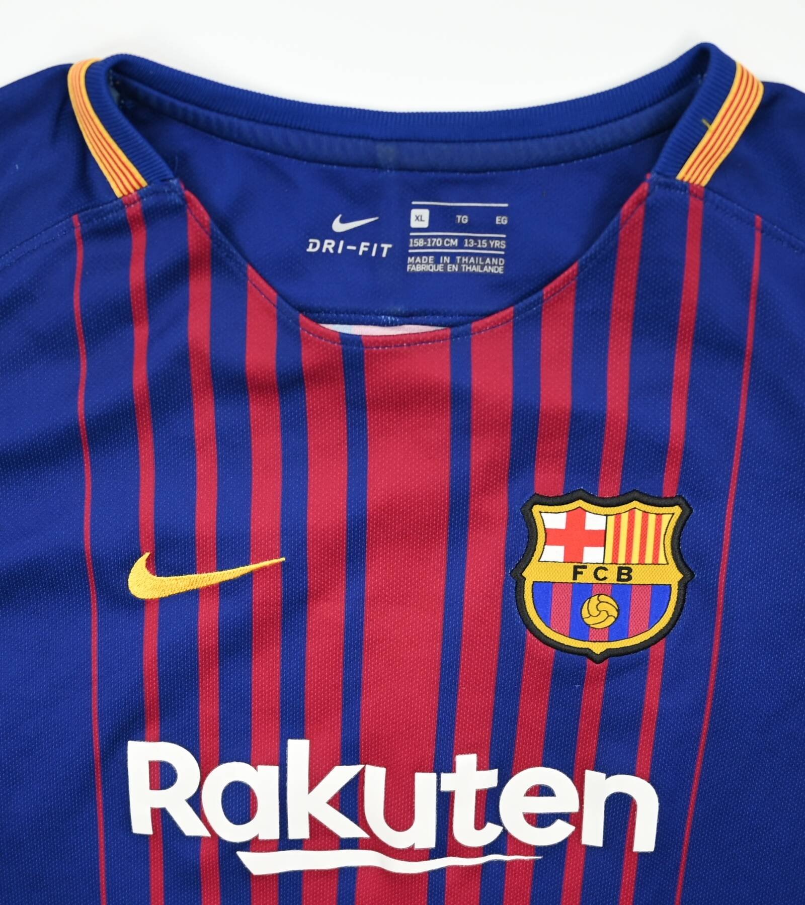 2017-18 FC BARCELONA *MESSI* SHIRT XL. BOYS Football / Soccer ...