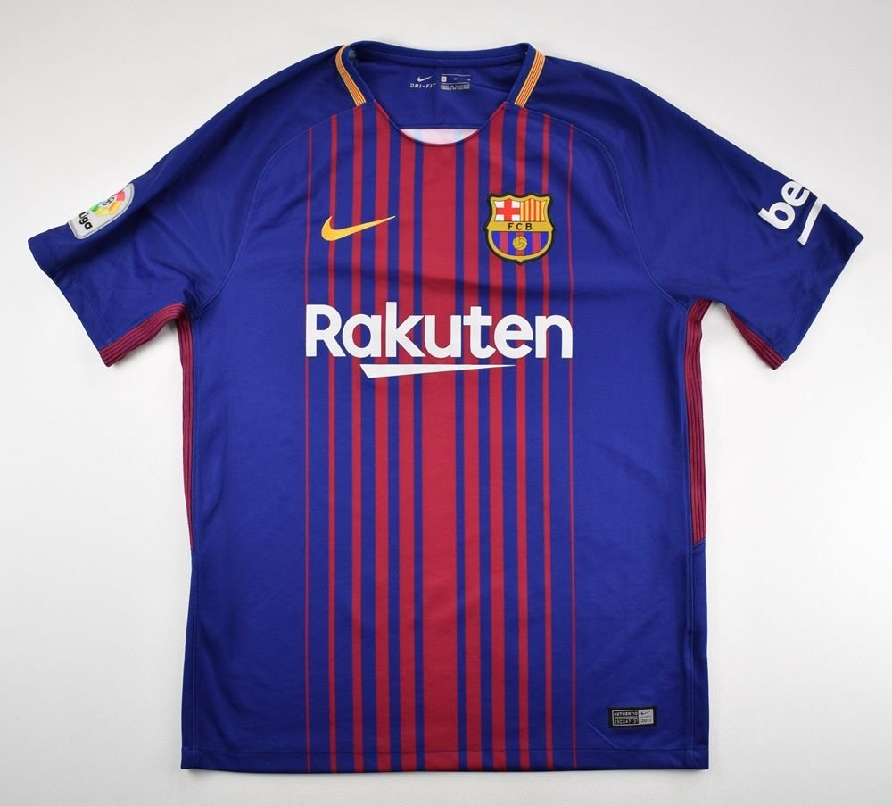 17 18 Fc Barcelona Shirt M Football Soccer European Clubs Spanish Clubs Fc Barcelona Classic Shirts Com