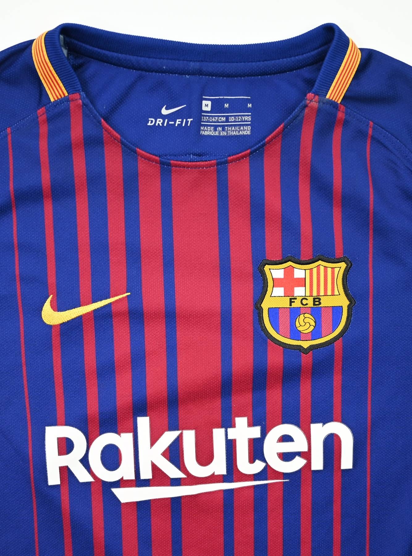 2017-18 FC BARCELONA SHIRT M. BOYS Football / Soccer \ European Clubs ...