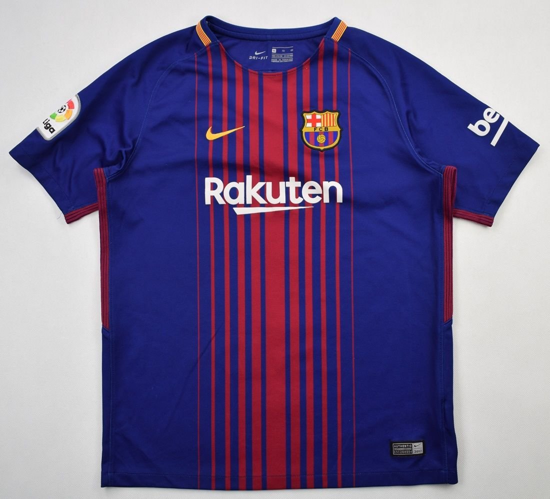 aanplakbiljet Gepensioneerde kop 2017-18 FC BARCELONA SHIRT XL. BOYS Football / Soccer \ European Clubs \  Spanish Clubs \ FC Barcelona | Classic-Shirts.com