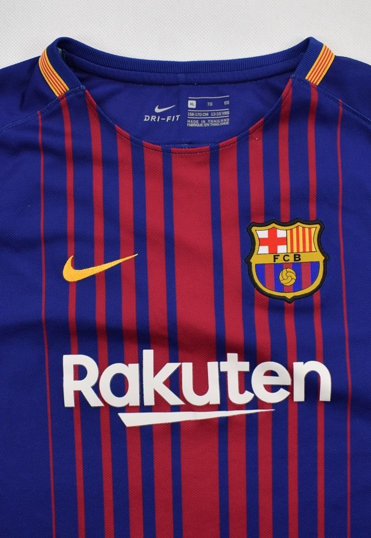 17 18 Fc Barcelona Shirt Xl Boys Football Soccer European Clubs Spanish Clubs Fc Barcelona Classic Shirts Com