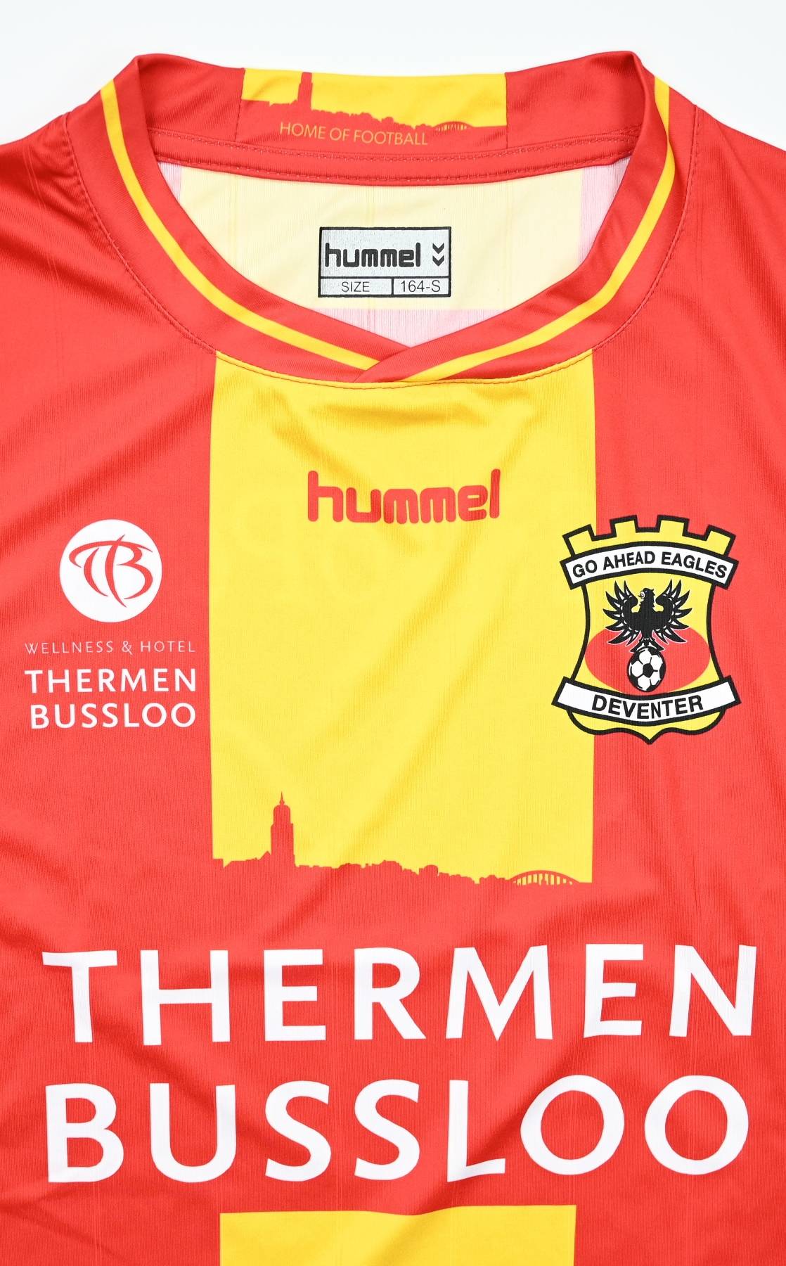 GO AHEAD EAGLES Hummel Football Shirt Soccer Jersey Red Size S