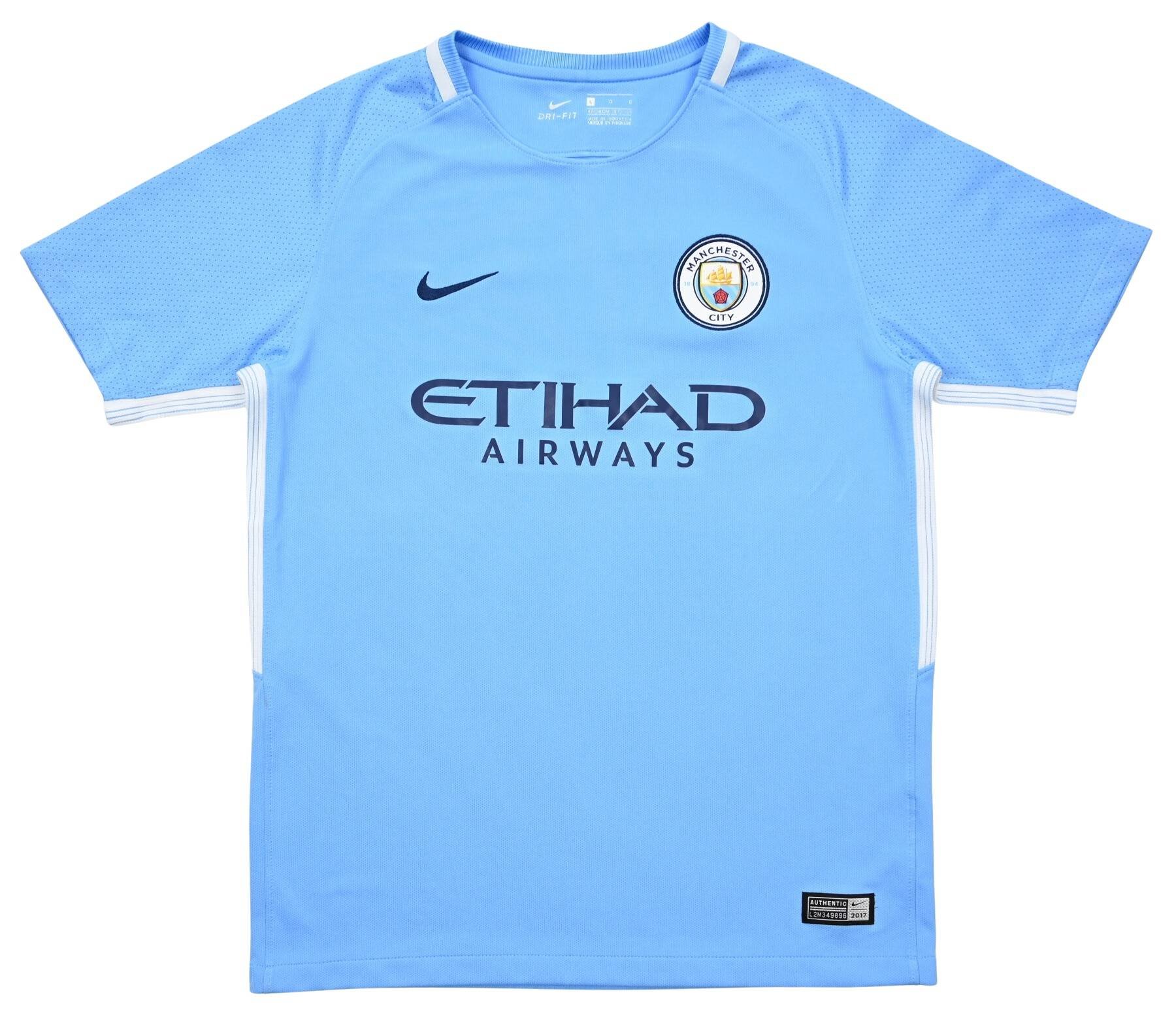 2017-18 MANCHESTER CITY SHIRT L. BOYS Football / Soccer \ Premier ...