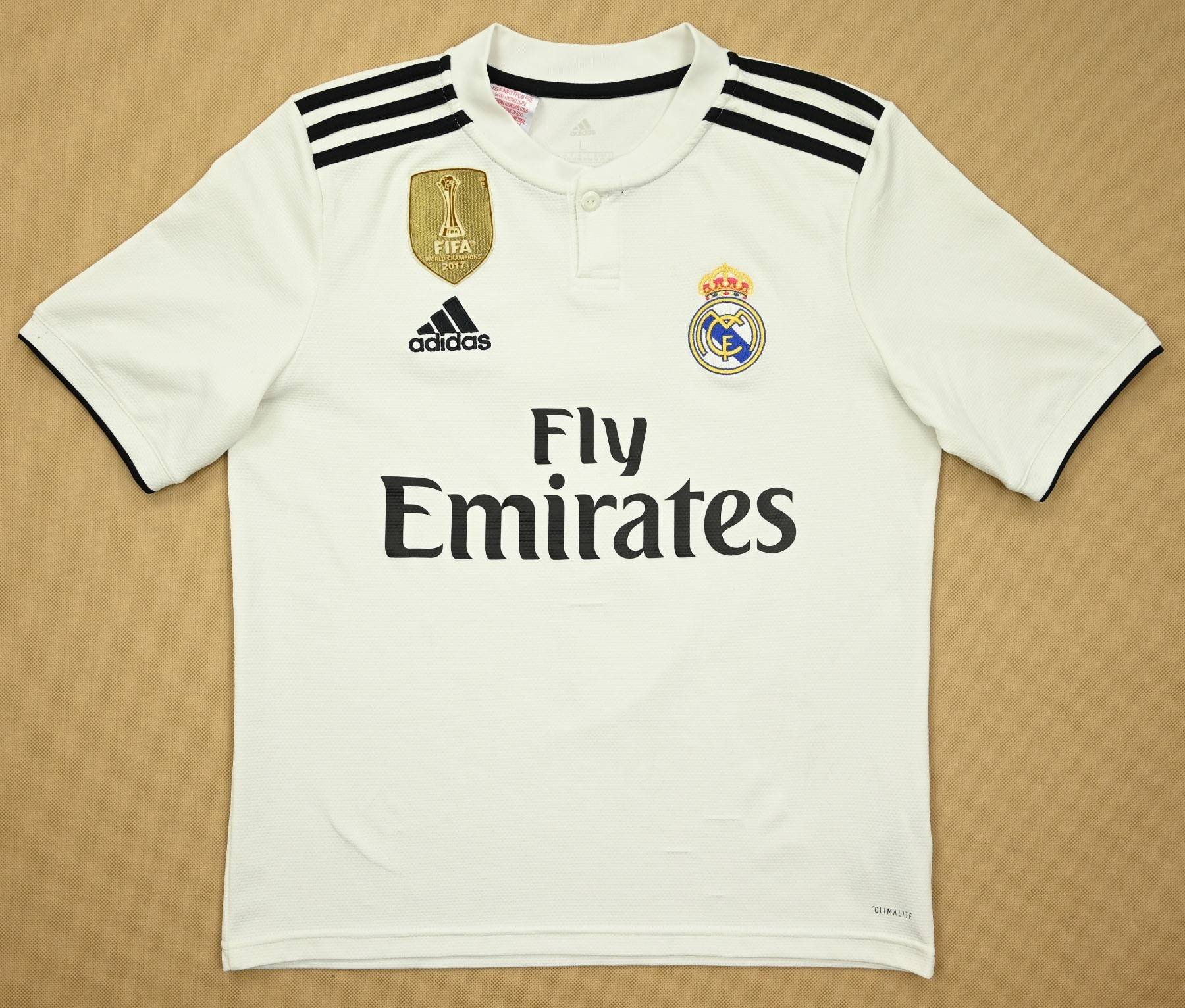 2018-19 REAL MADRID *RONALDO* SHIRT L. BOYS Football / Soccer ...