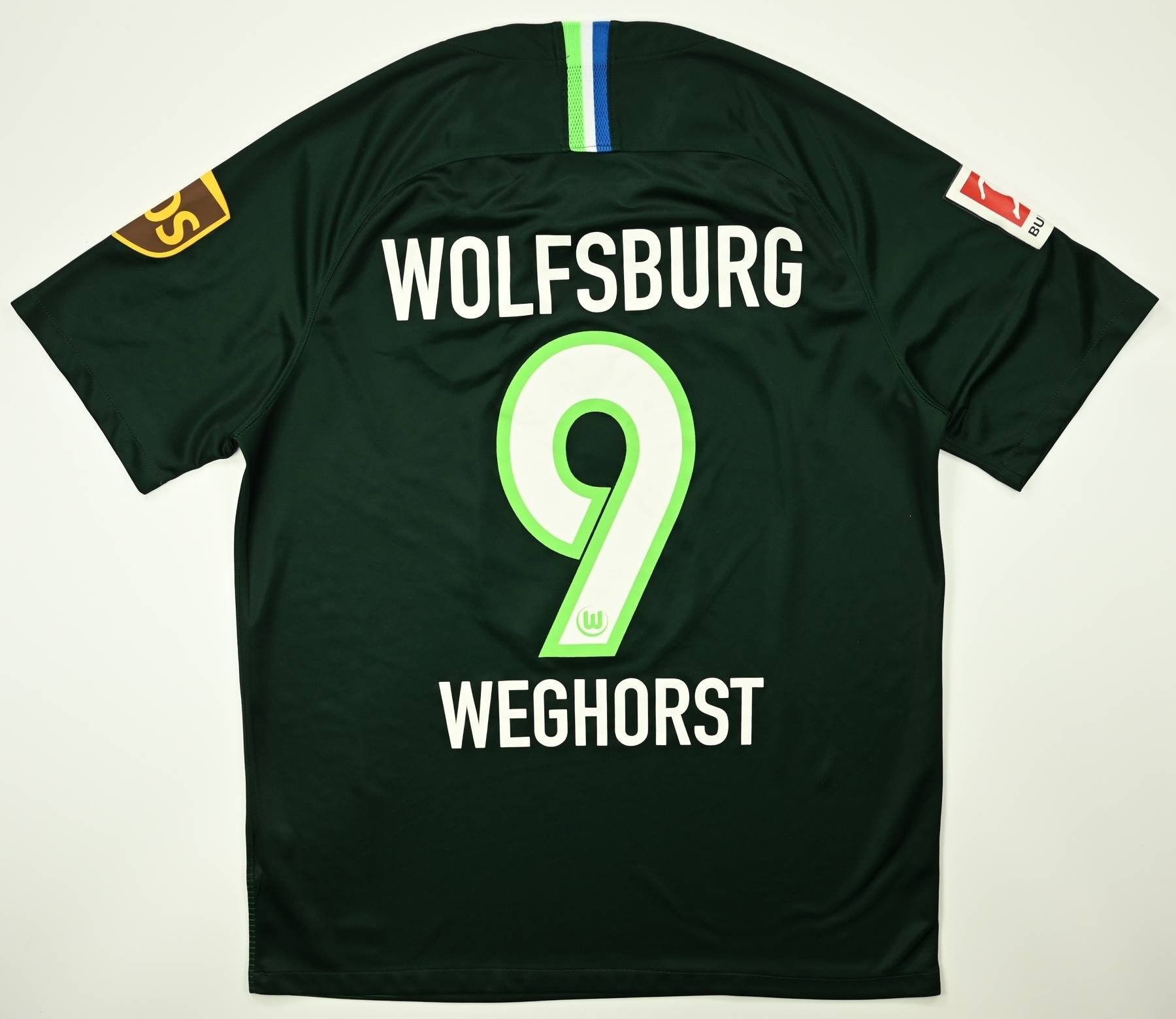 2018-19 VFL WOLFSBURG *WEGHORST* MATCH ISSUE SHIRT L Football / Soccer ...