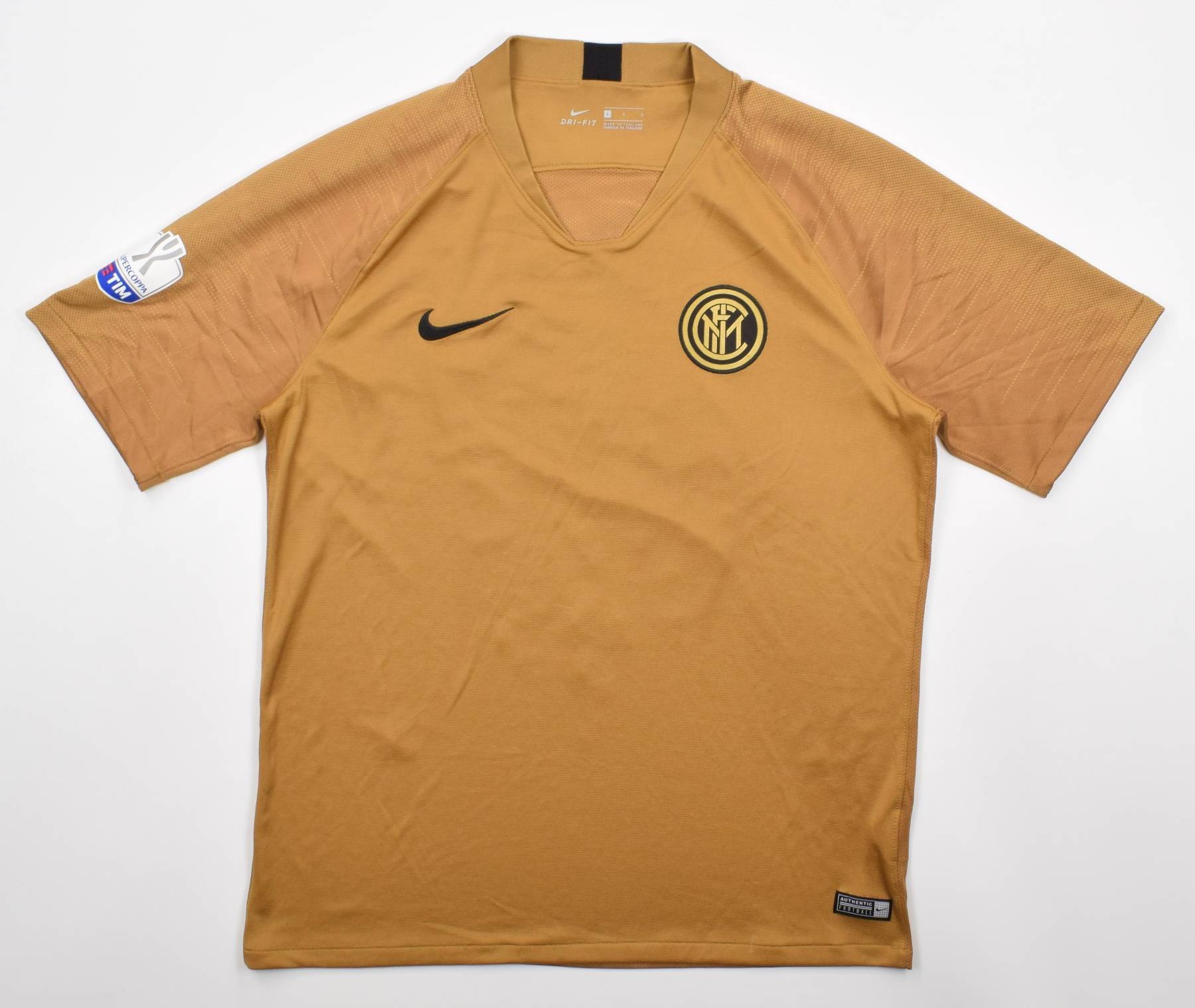 Inter milan gold training hot sale top